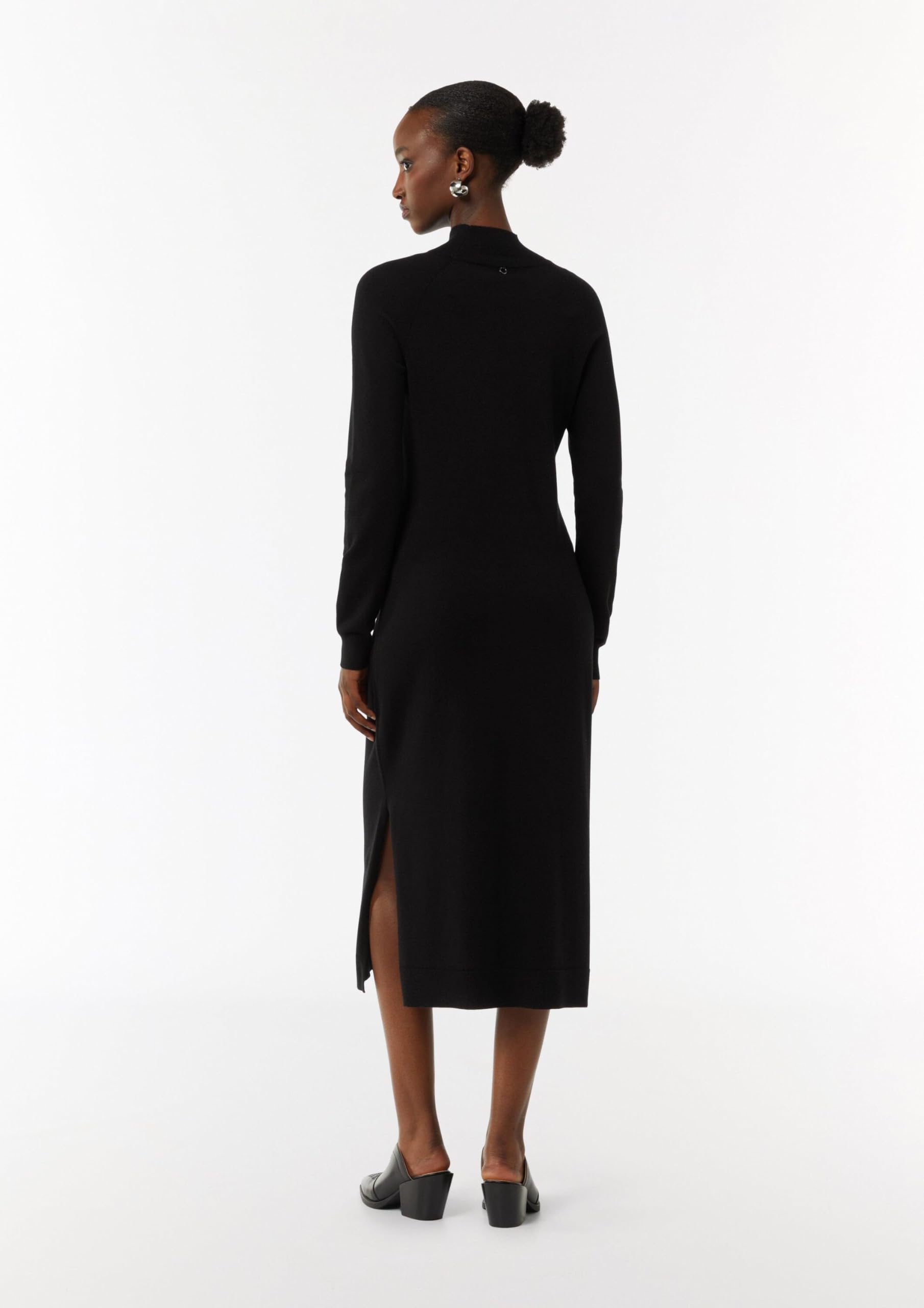 comma-strickkleid-turtleneck-schwarz-kleid-gr-e-36 image 6
