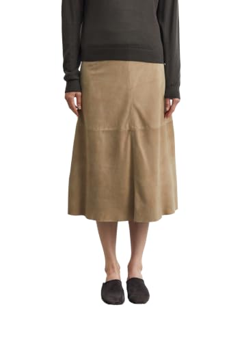 comma-skirts-rock-veloursleder-midi-ausgestellt image 8