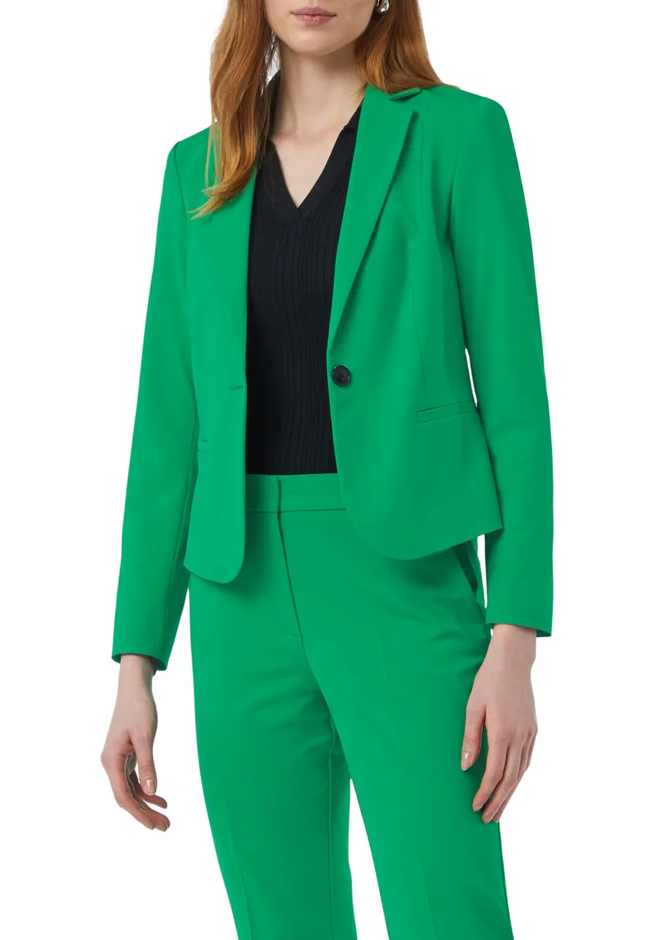 comma-blazer-antailliert-reverskragen-knopf-business image 1