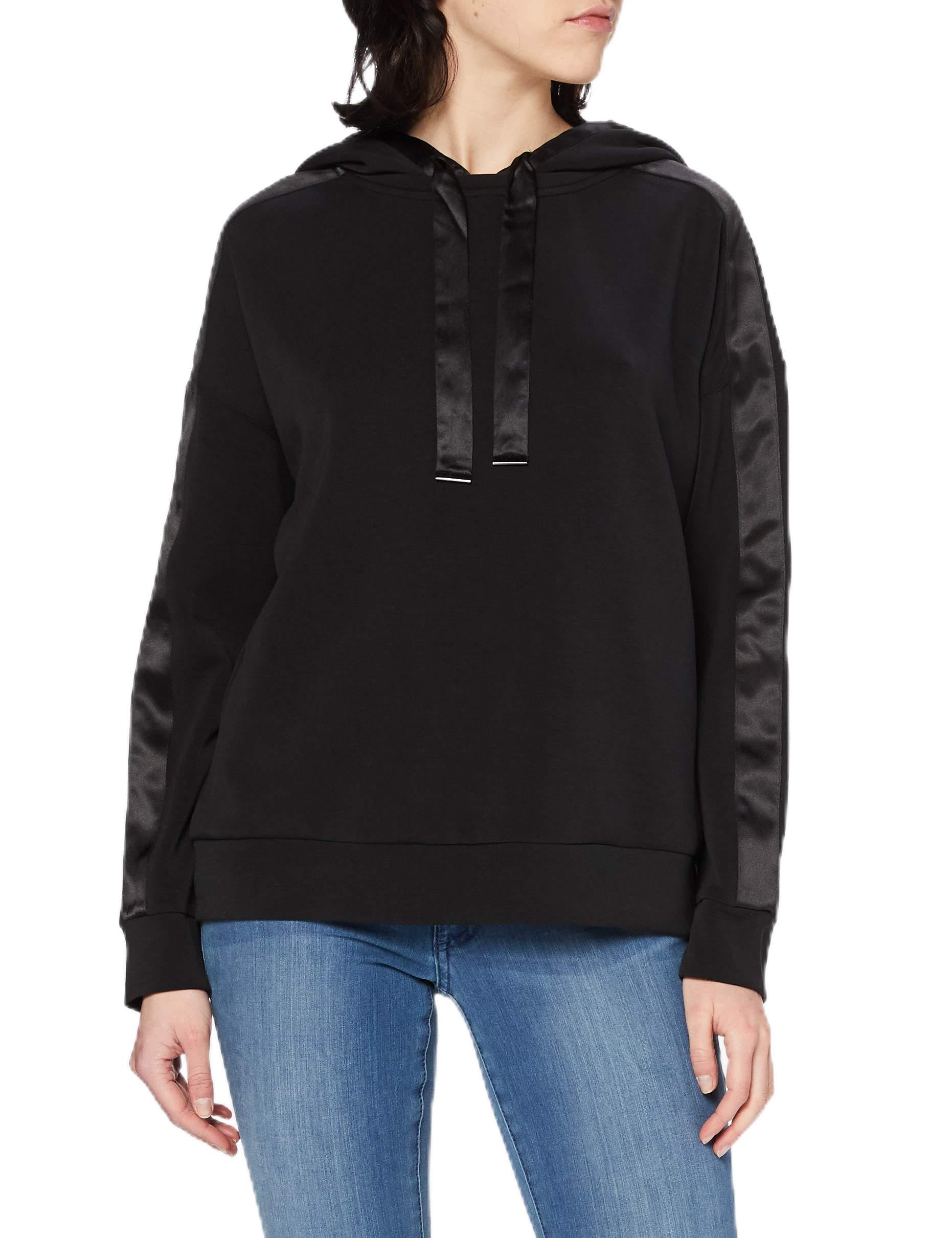 comma-sweatshirt-damen-gr-e-34-mit-kapuze-satin image 1