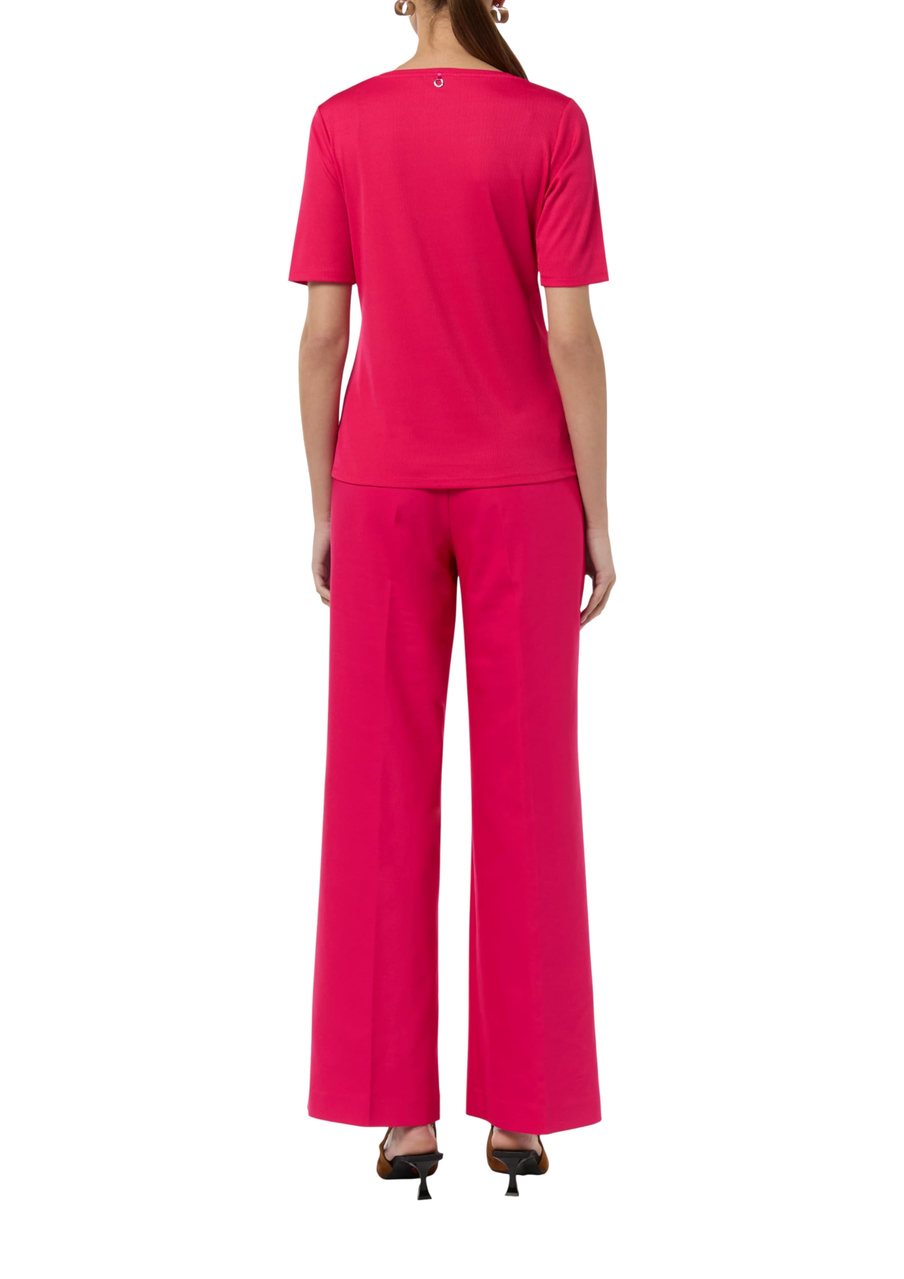 comma-geripptes-t-shirt-rundhals-top-pink-4468-pink image 2