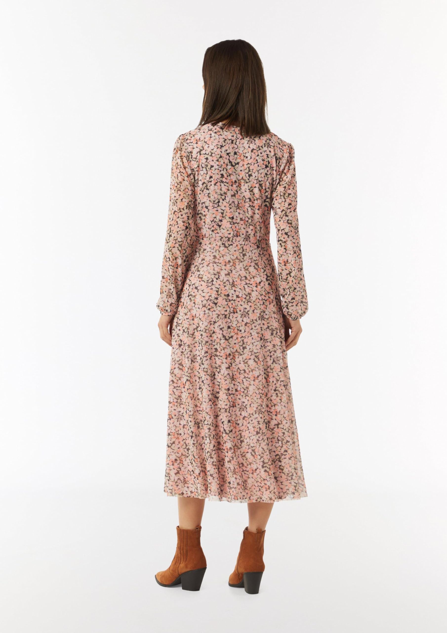 comma-dresses-midi-wickelkleid-mesh-print-gr-e-40 image 6