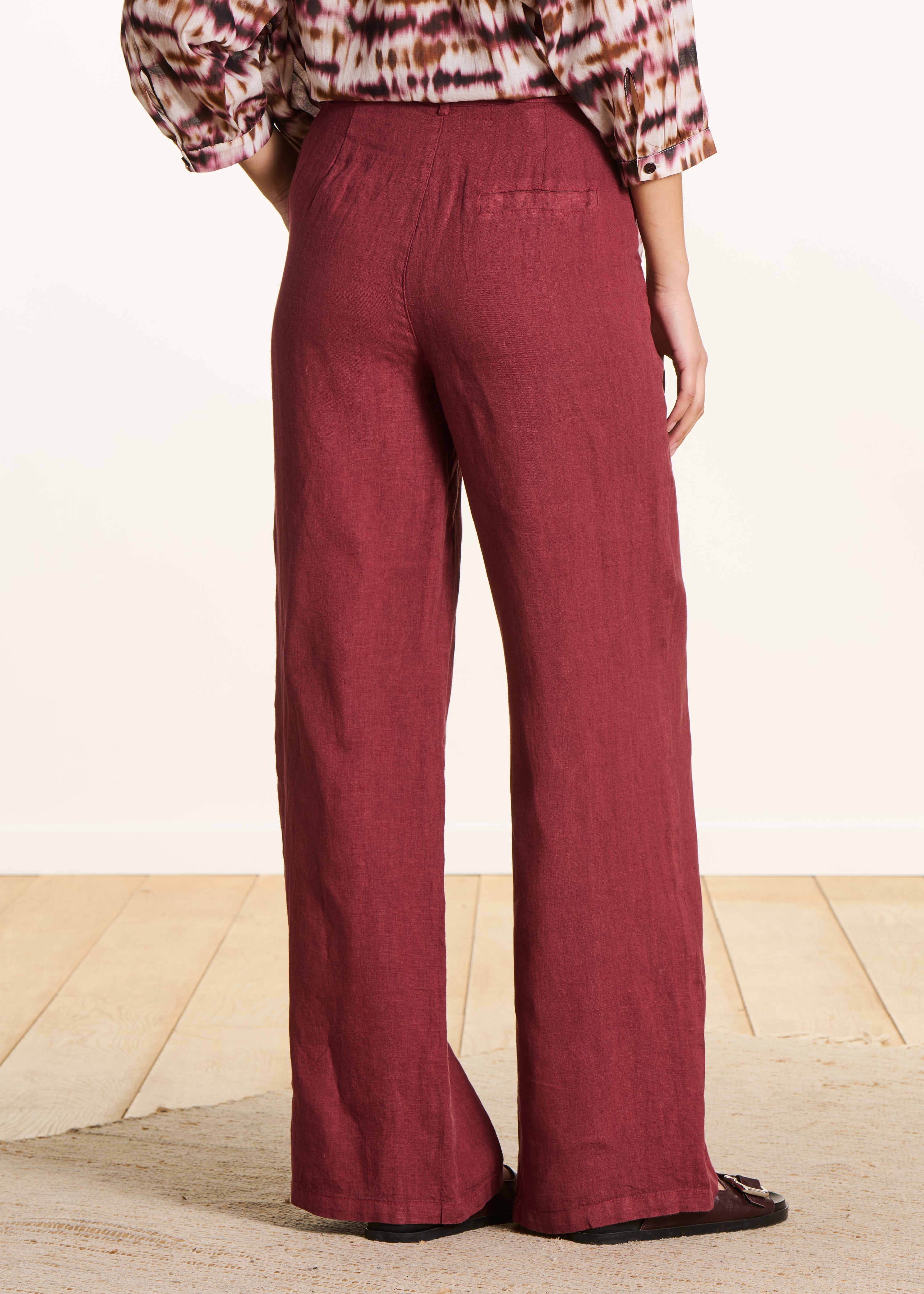 la-f-e-marabout-e-blandin-hose-bordeaux-leinen-weit image 3