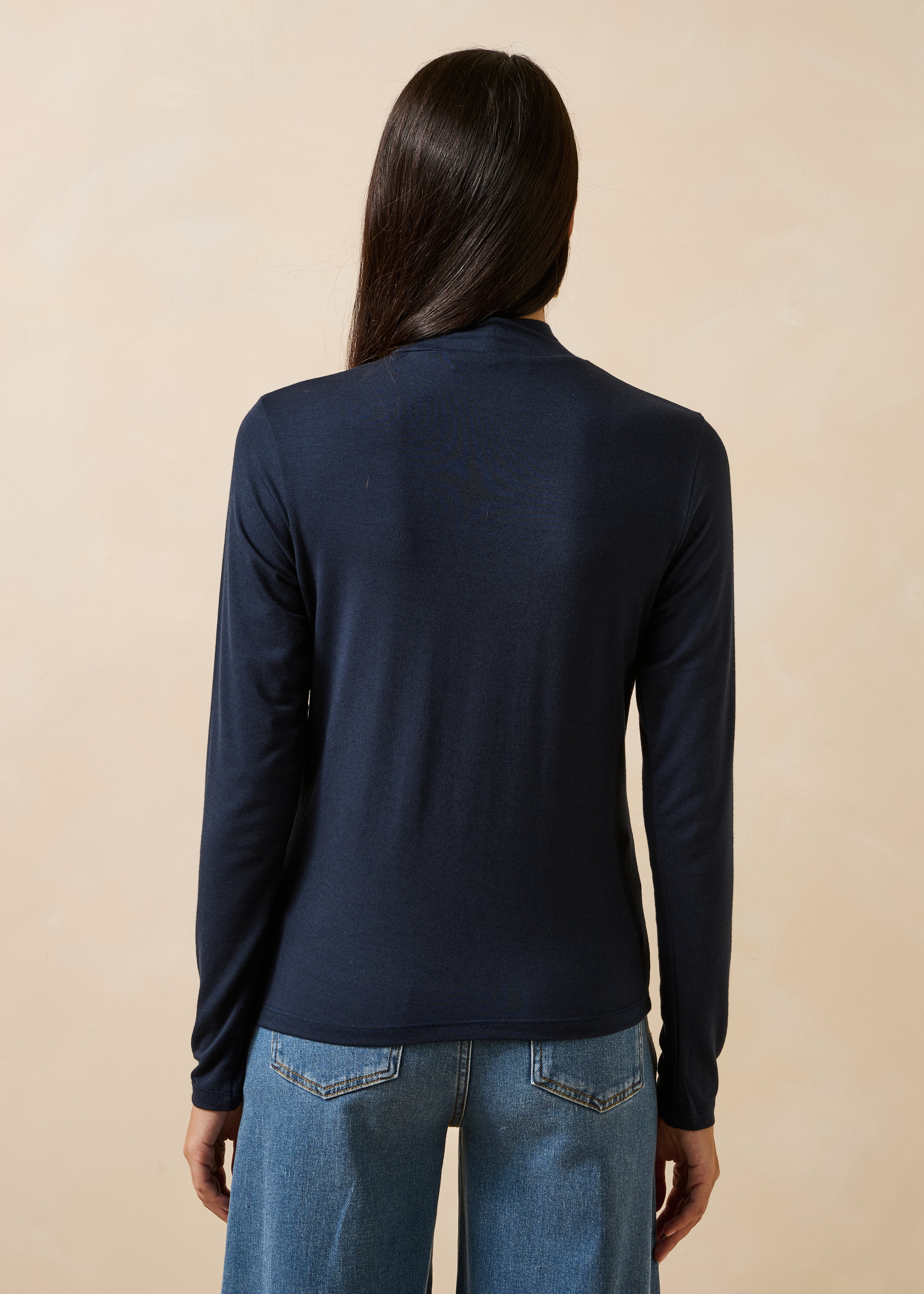 la-f-e-marabout-e-guarni-t-shirt-marine-modal-kaschmir image 3