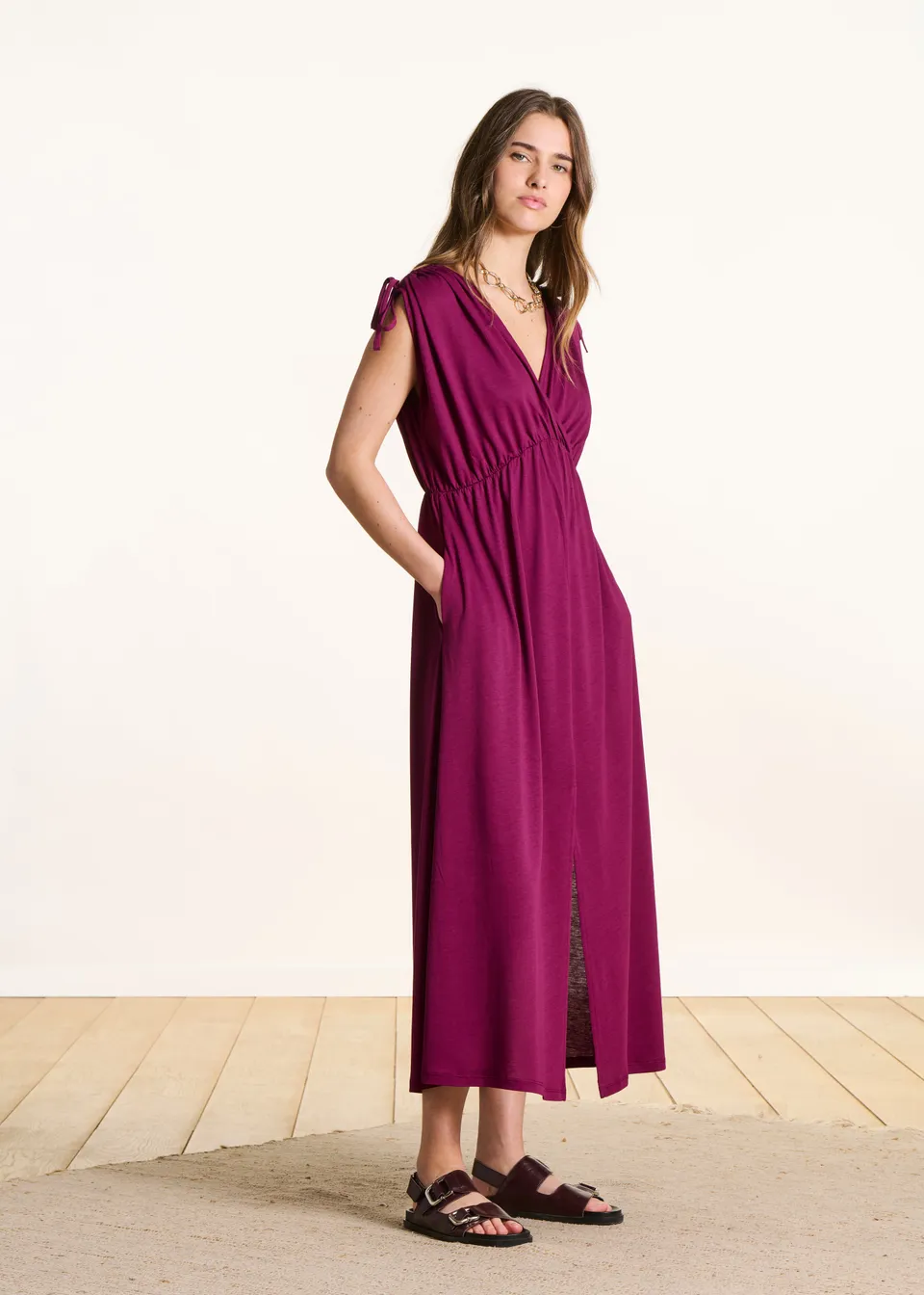 la-f-e-marabout-e-fiston-kleid-violett-lyocell-m image 1