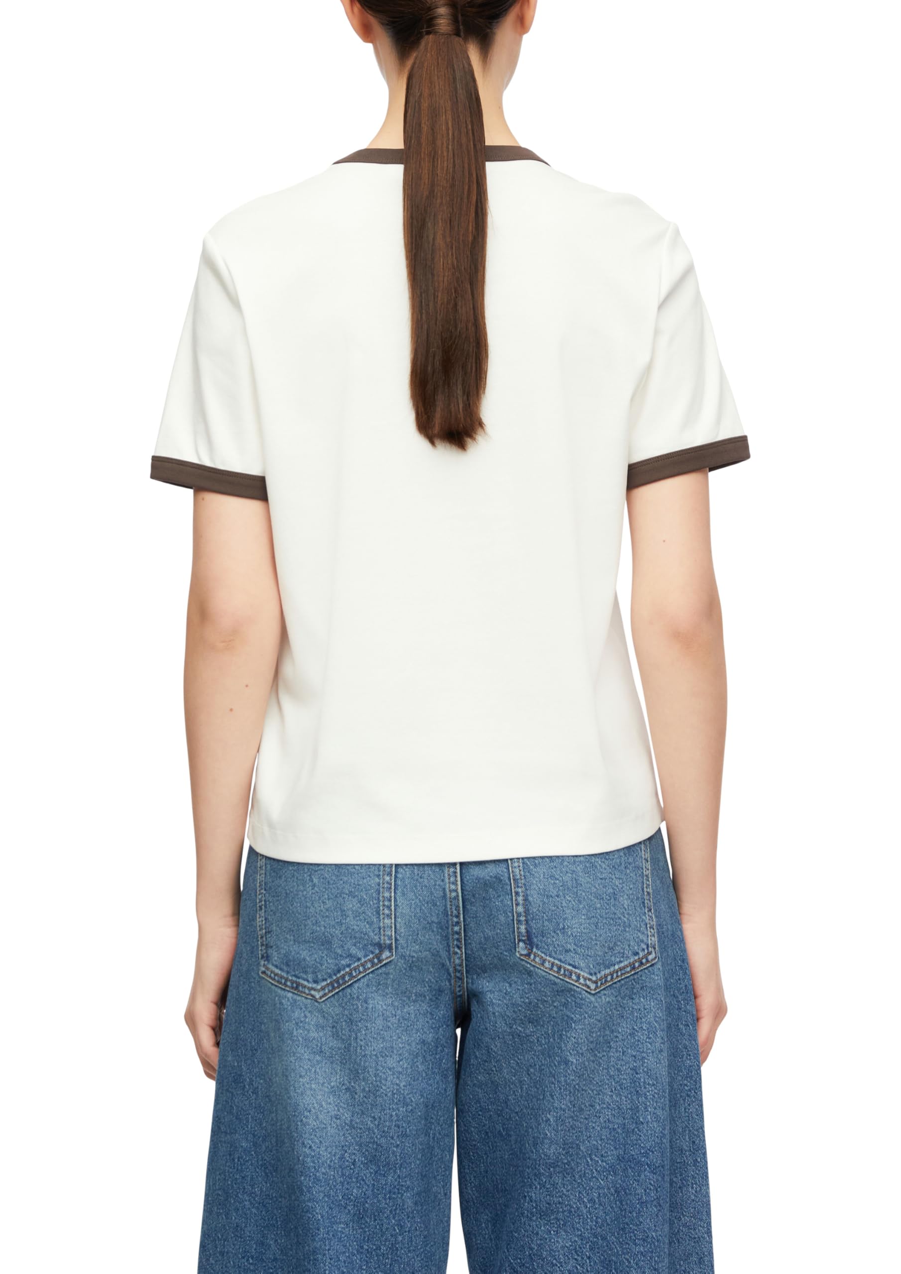 comma-t-shirt-regular-fit-gr-32-baumwolle-kontrastb-ndchen image 2
