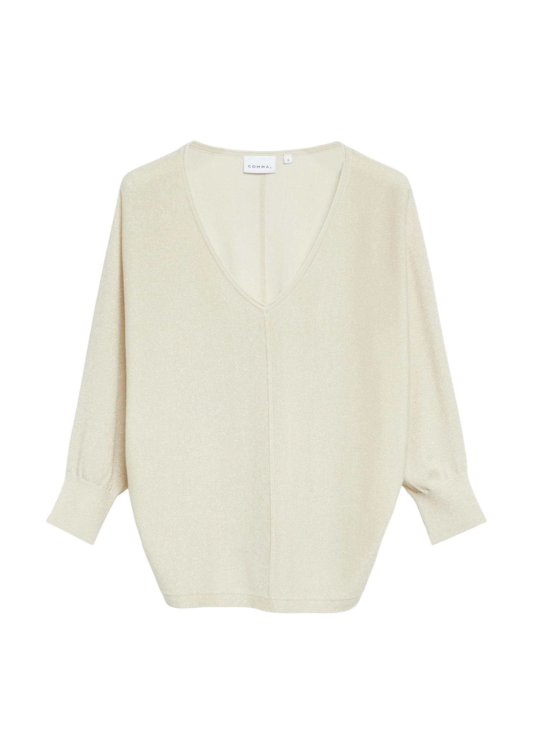 comma-knitwear-strickpullover-oversize-glitzer-gr-l-creme image 3