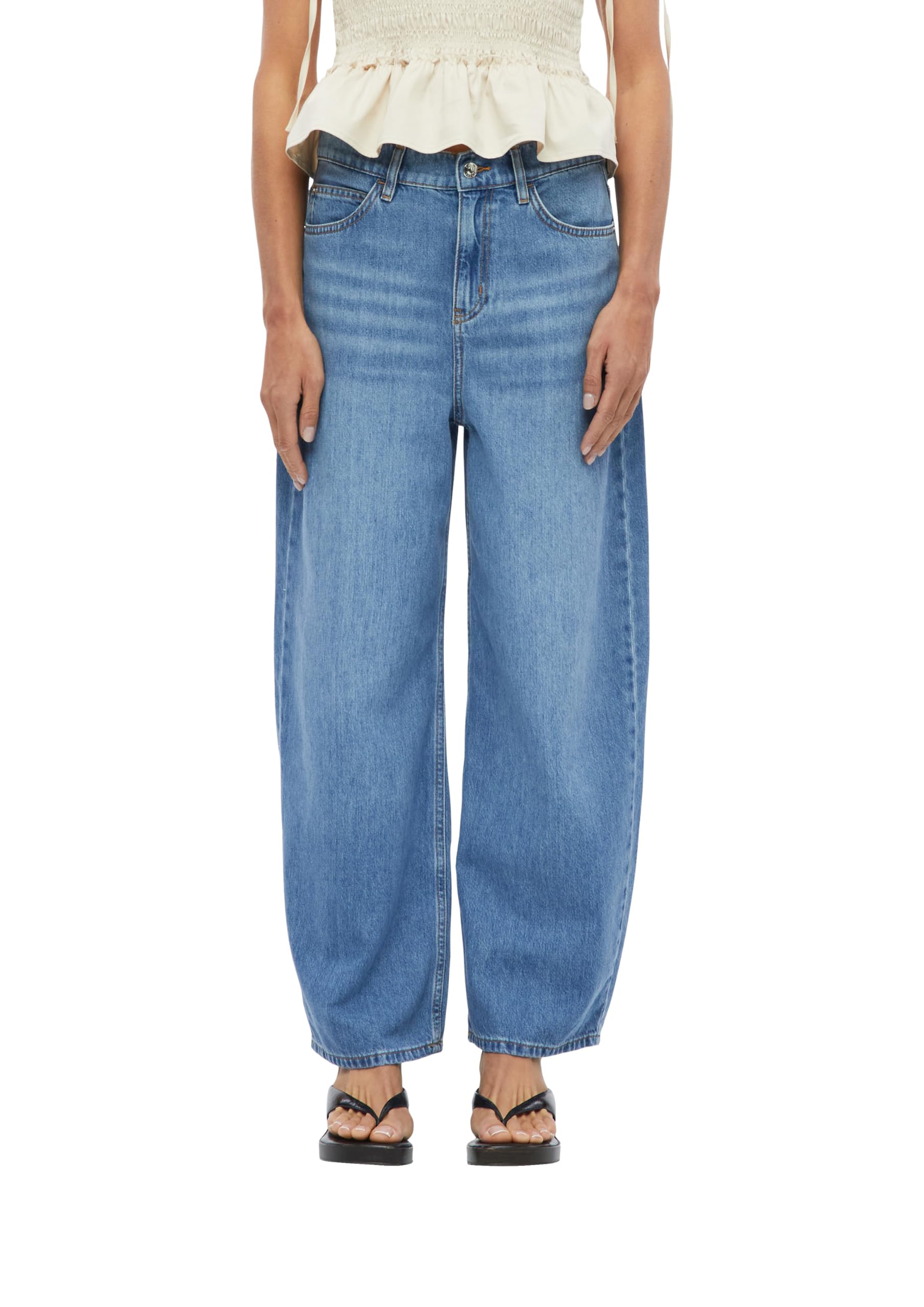 comma-jeans-barrel-leg-mid-rise-gr-e-38-blau image 1