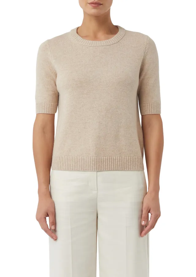 comma-knitwear-strickpullover-kurzarm-gr-44-grau image 1