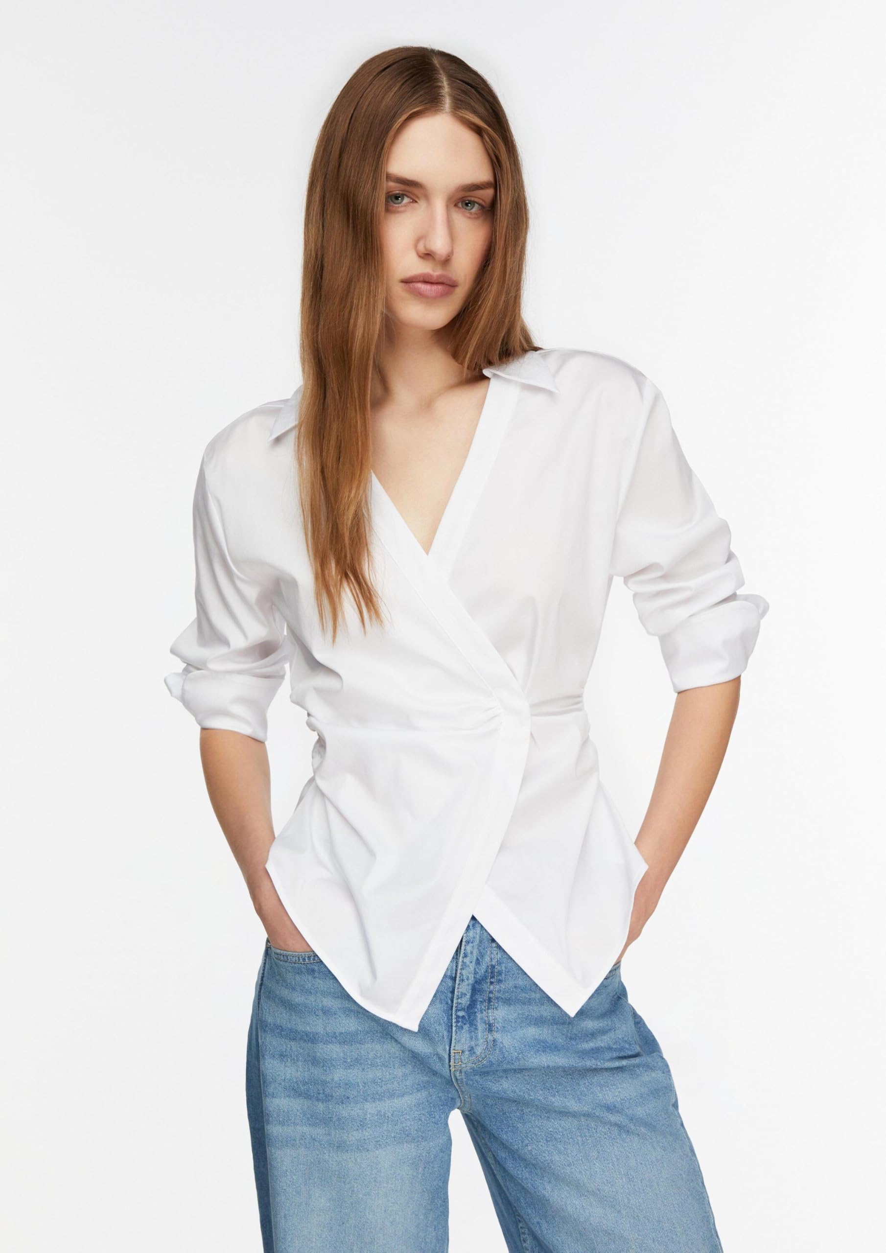 comma-2181544-wickelbluse-faltendetail-gr-38-elegant image 3