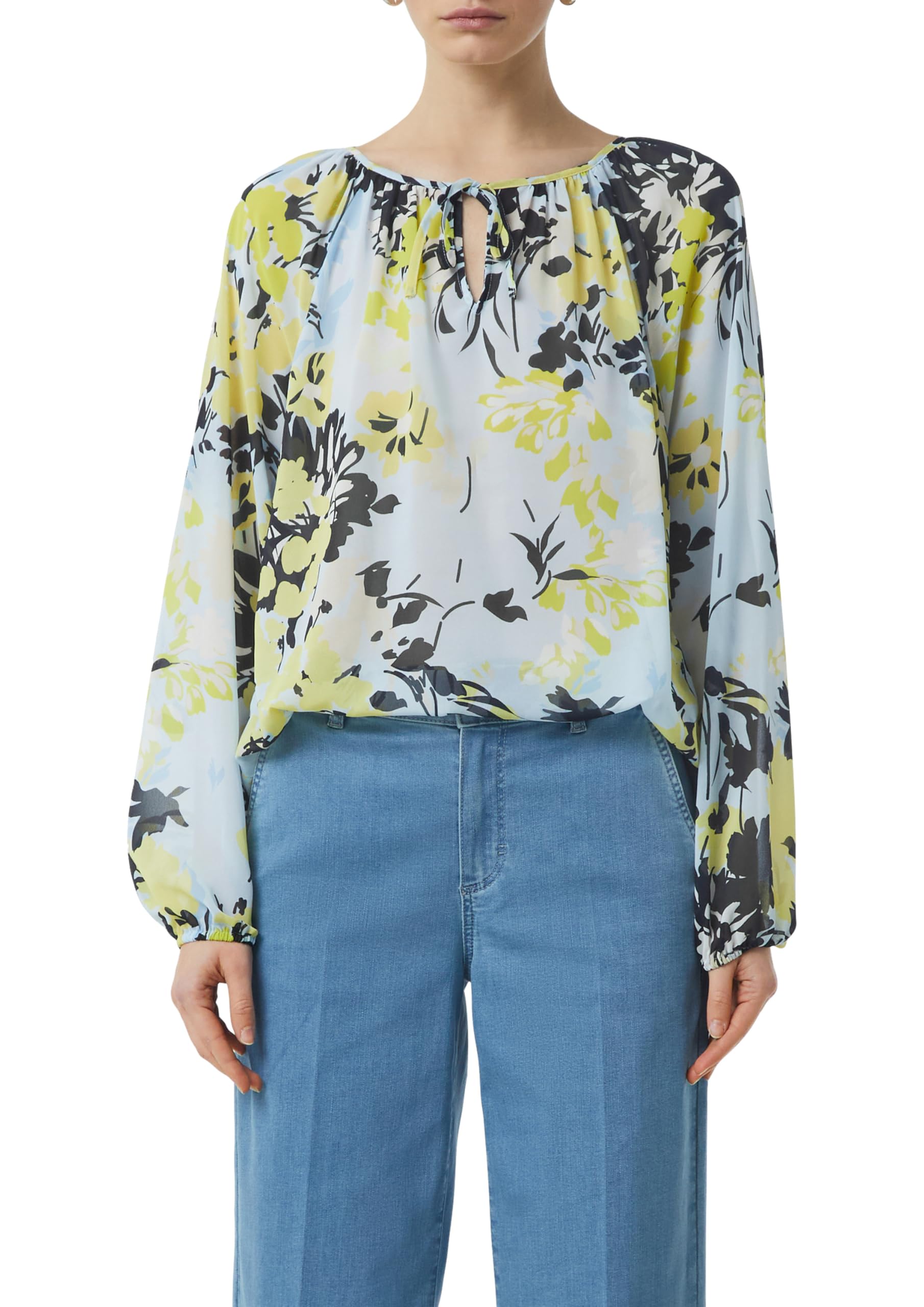 comma-blouses-chiffon-bluse-gr-e-38-mit-schleife image 1