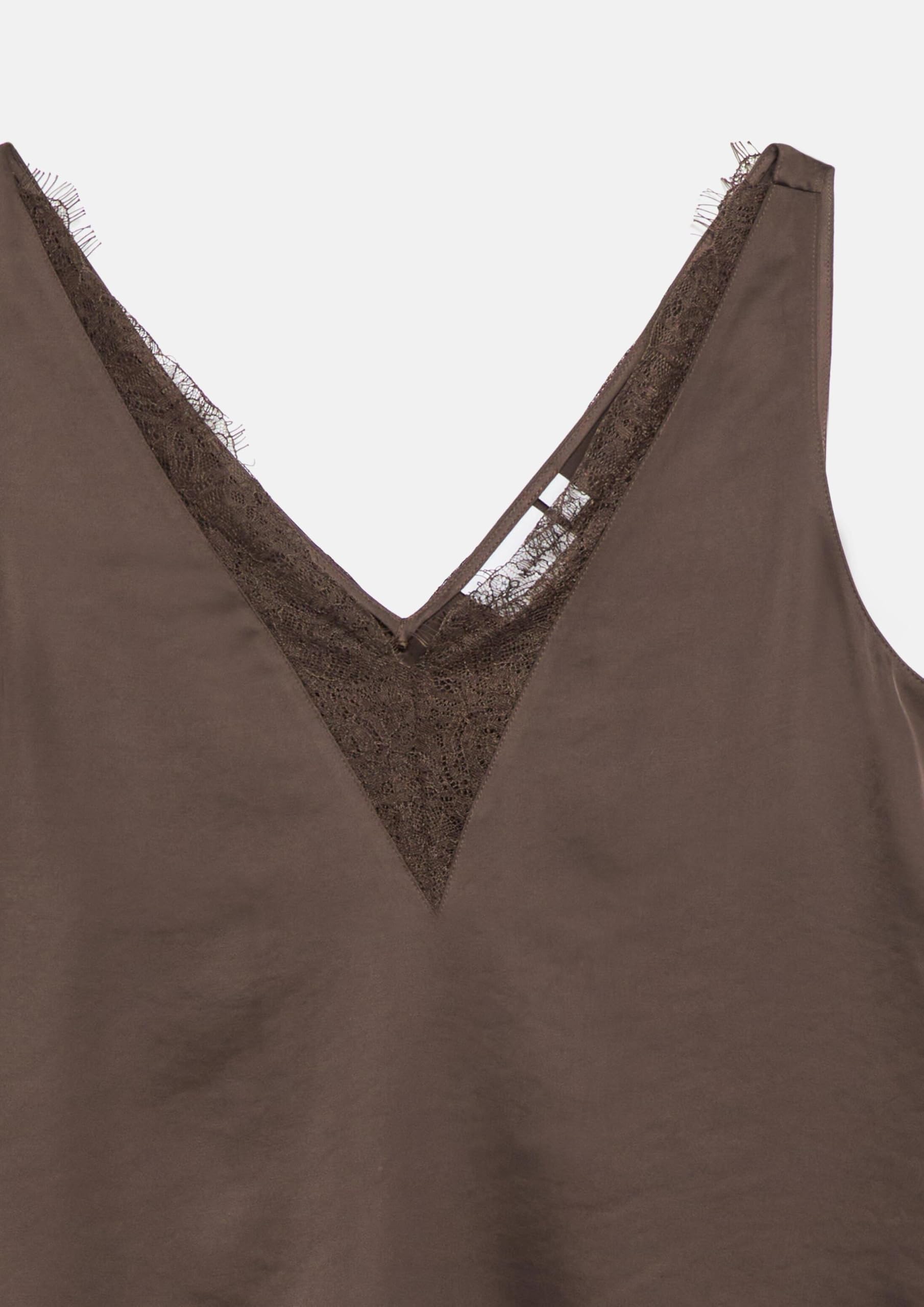 comma-bluse-v-ausschnitt-spitze-satin-rmellos image 5