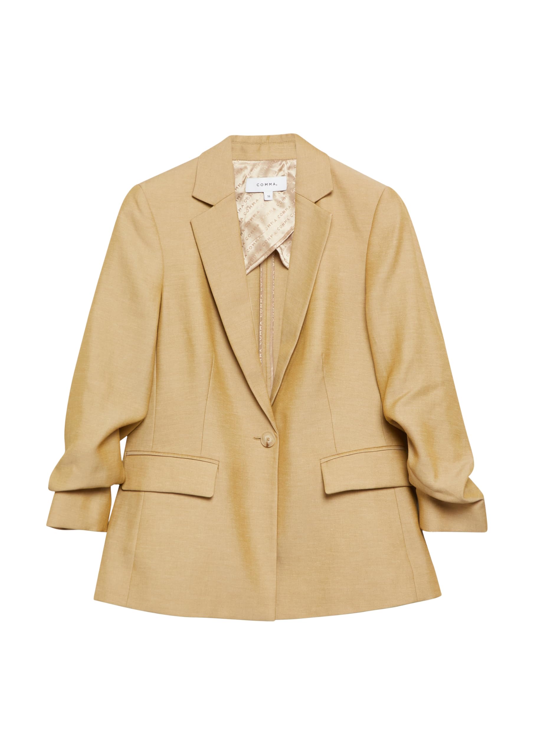 comma-blazers-blazer-regular-fit-reverskragen-3-4-rmel-gr-42-leinen image 3