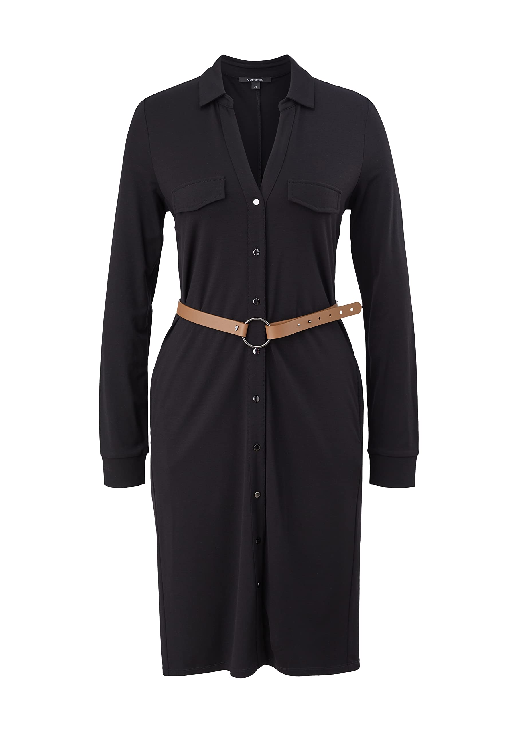 comma-kurz-kleid-damen-kleid-mit-stilkontrast image 3