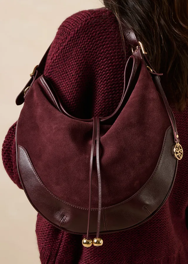 la-f-e-marabout-e-ghawi-tasche-bordeaux-leder-hobo image 1