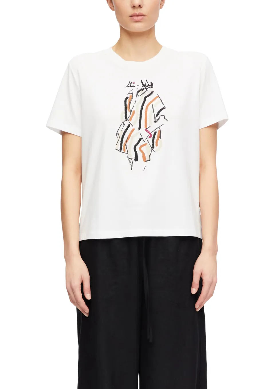 comma-tops-jersey-t-shirt-wei-print-gr-44 image 1
