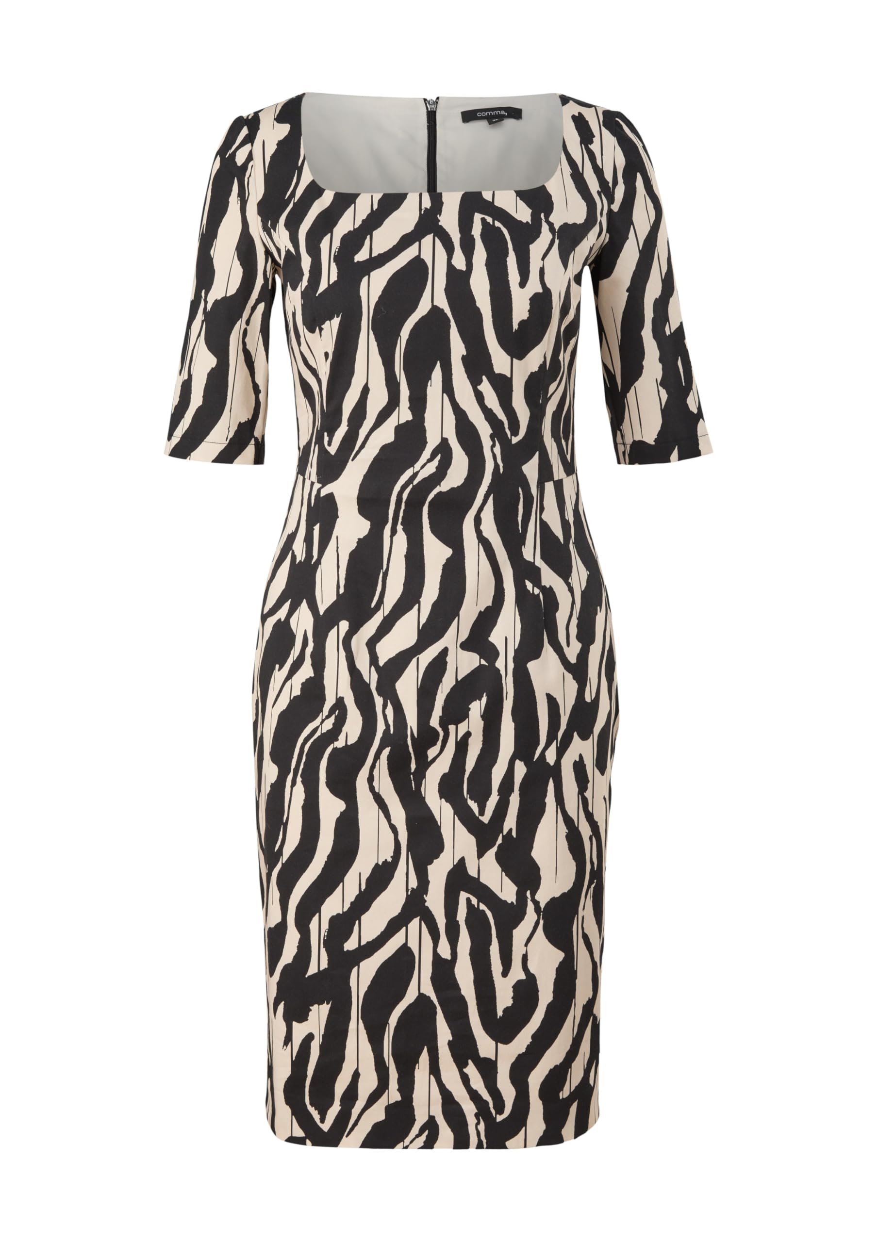 comma-allover-print-kleid-gr-36-gemustert-damen-kleid image 4