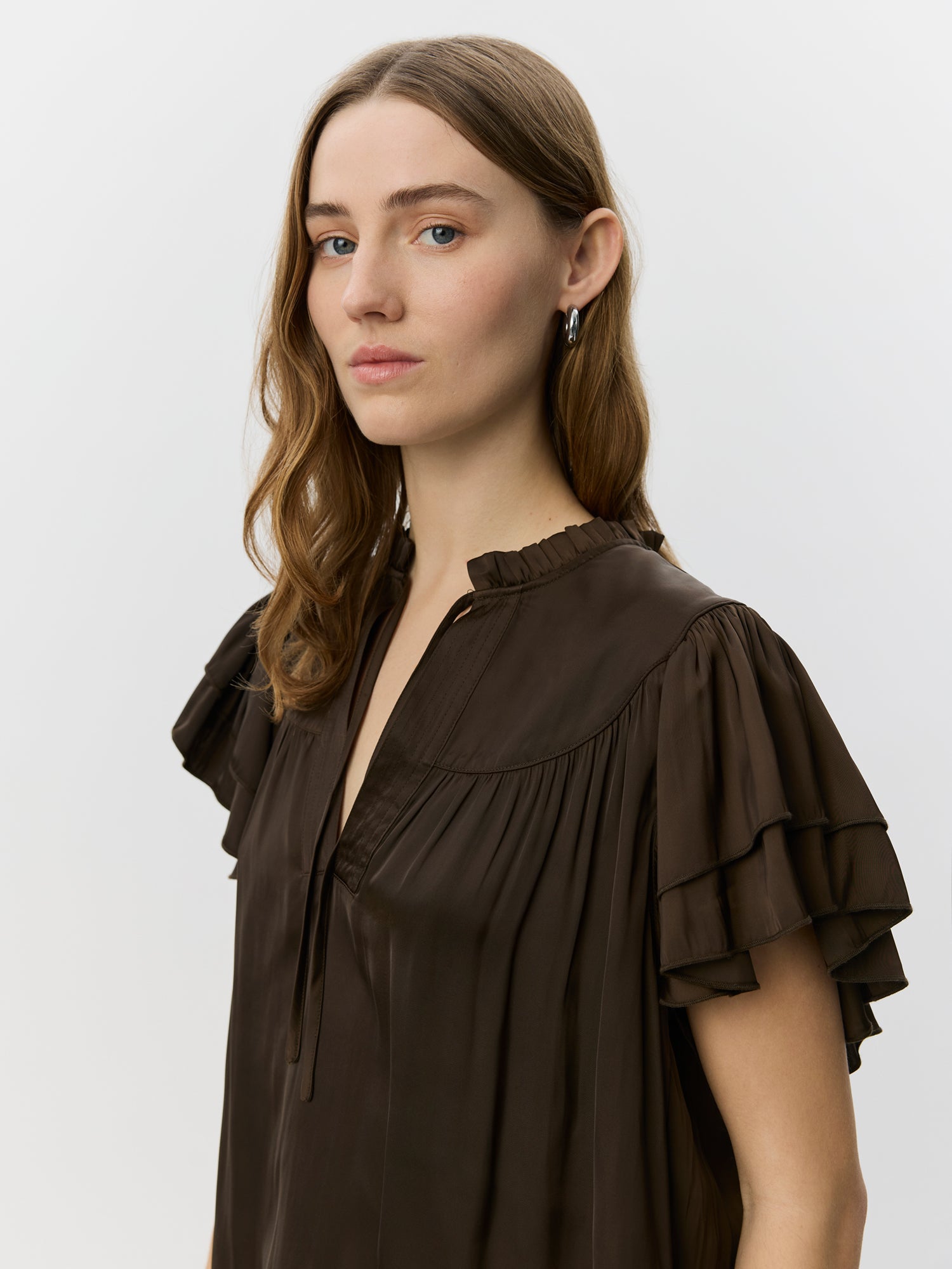 sofie-schnoor-women-lalilasw-r-schenbluse-braun-v-ausschnitt image 5