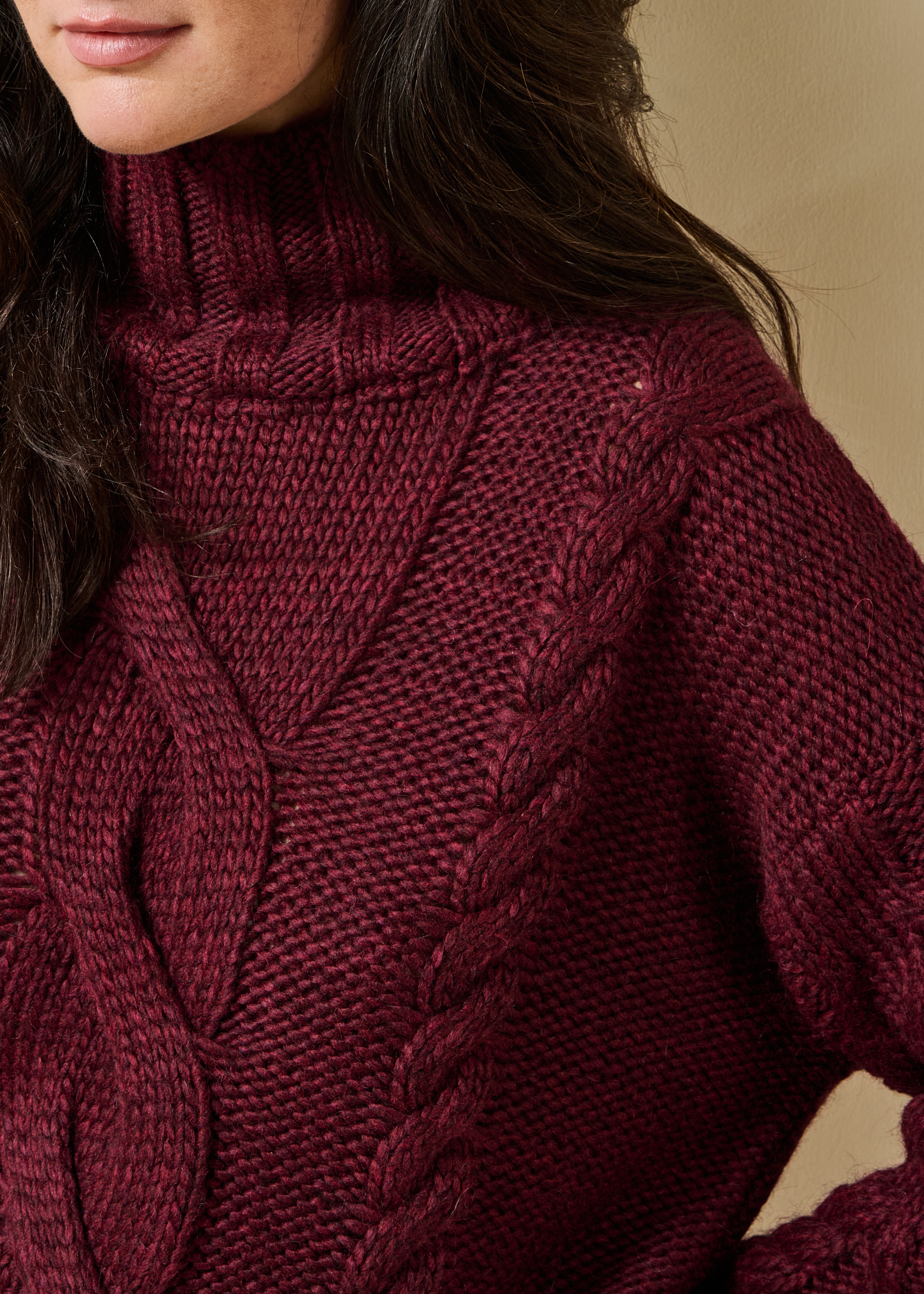 la-f-e-marabout-e-grissi-pullover-bordeaux-zopfmuster image 5