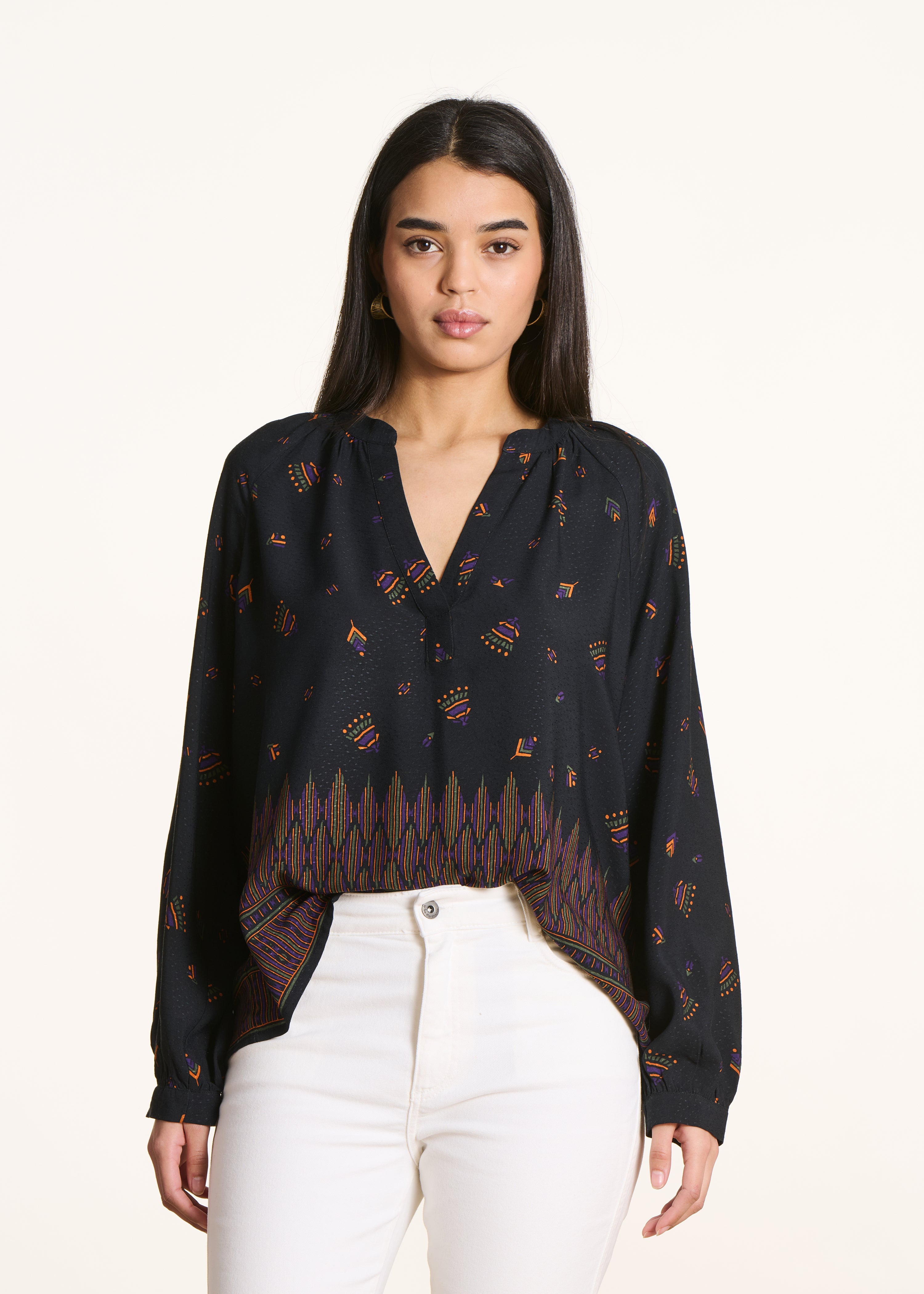 la-f-e-marabout-e-top-schwarz-print-gr-38 image 1