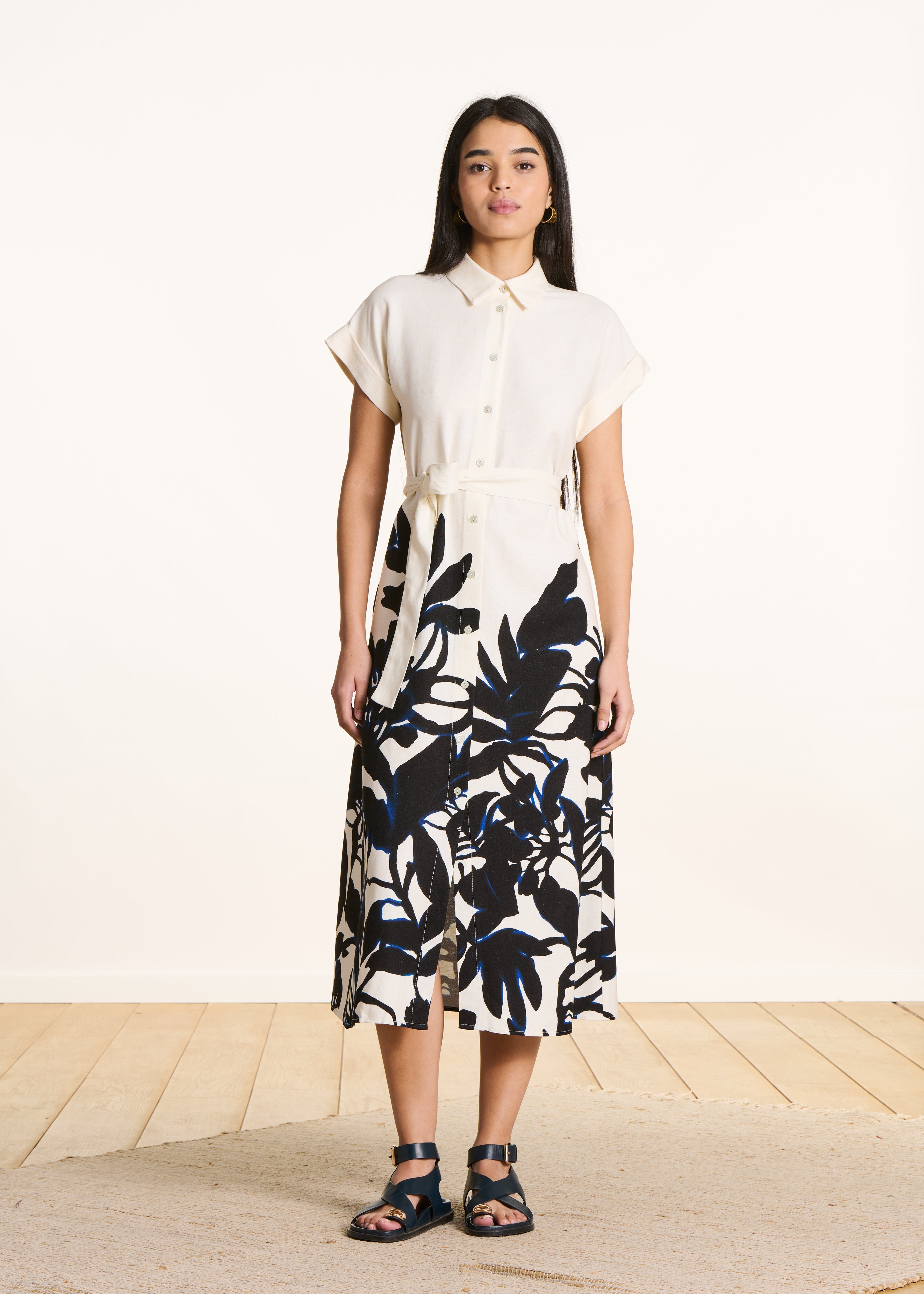 la-f-e-marabout-e-hemdkleid-fatou-ecru-lang-viskose image 1