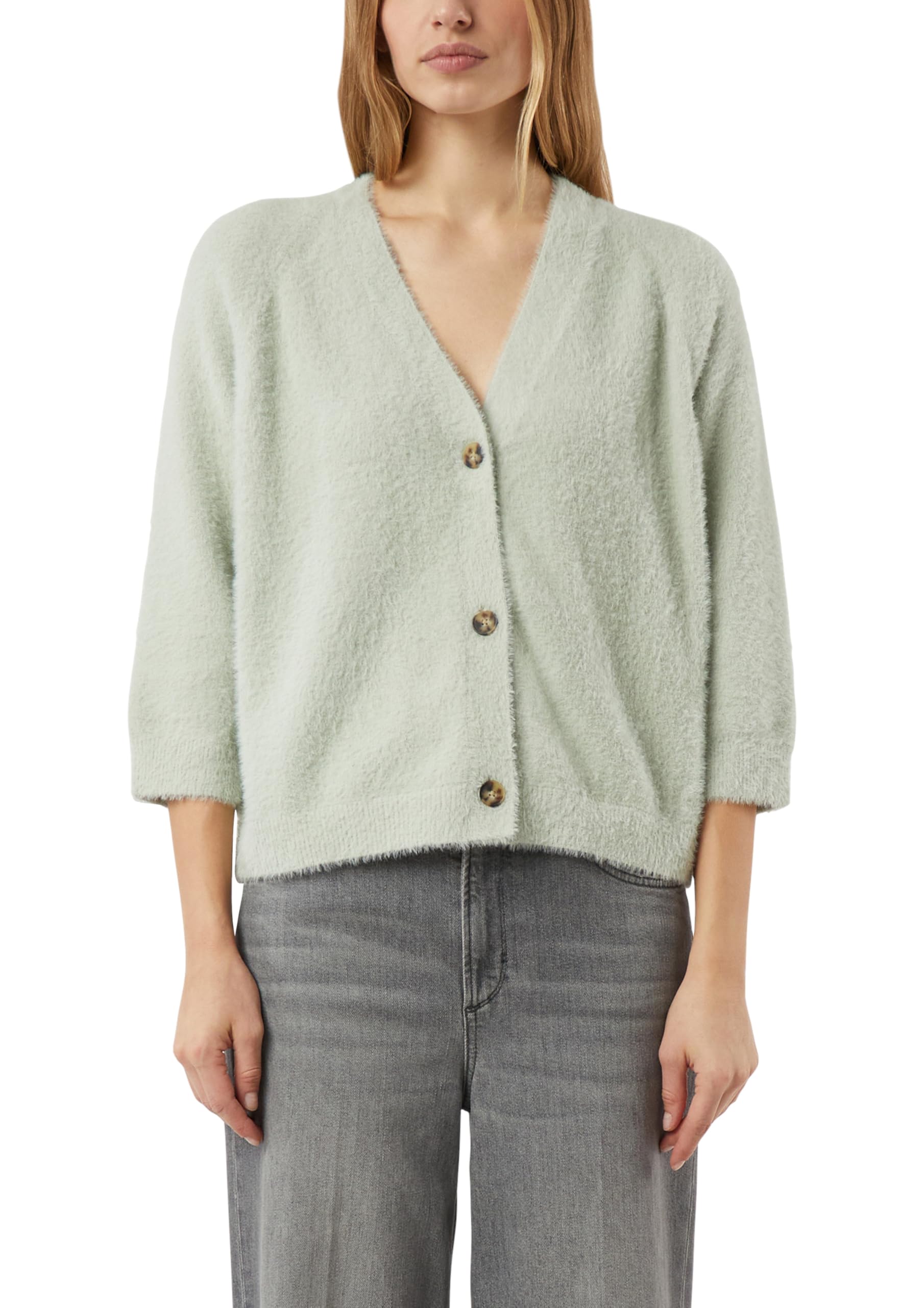comma-jackets-strickjacke-v-ausschnitt-wei image 1