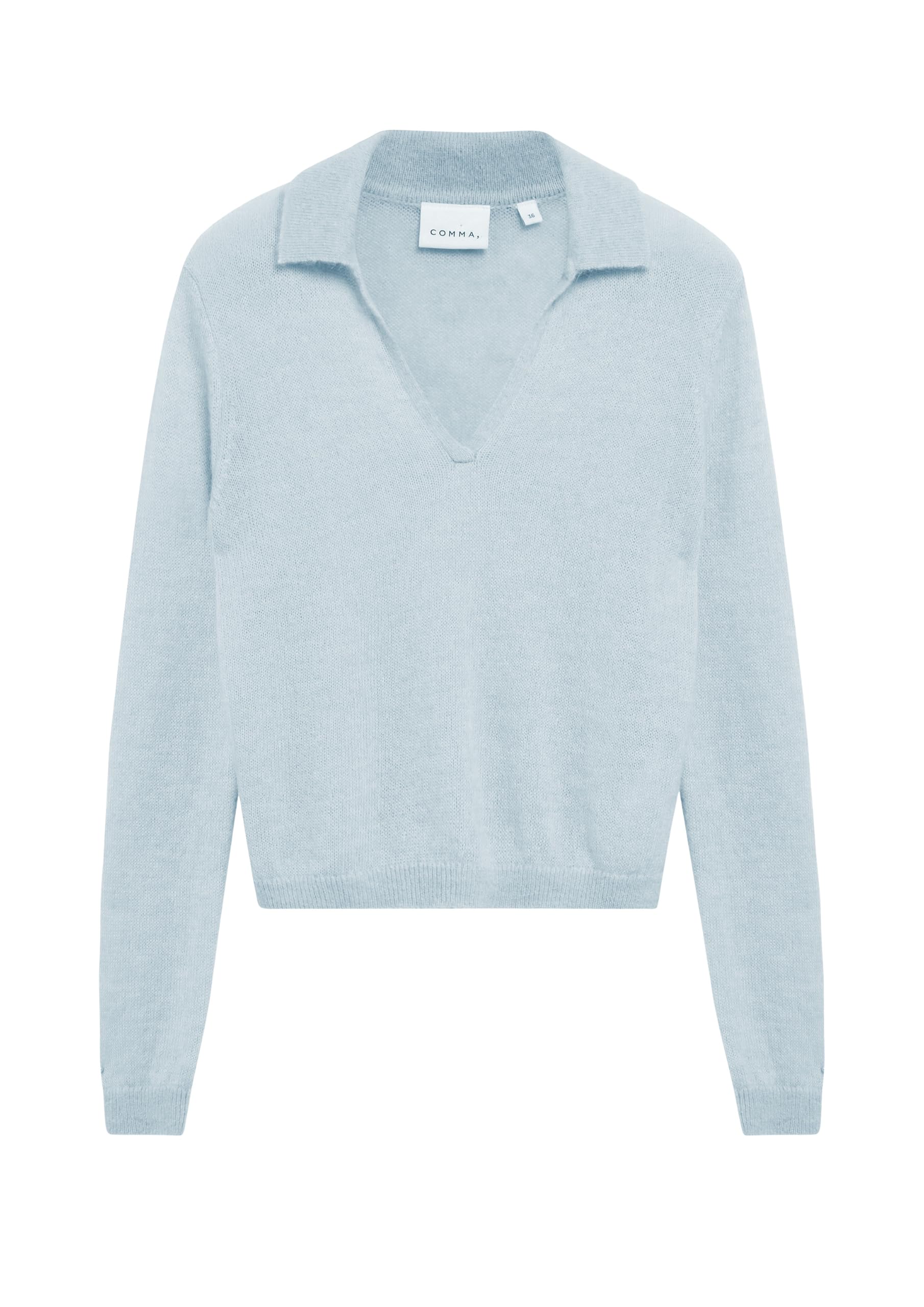 comma-knitwear-strickpullover-polokragen-relaxed-fit-beige image 4