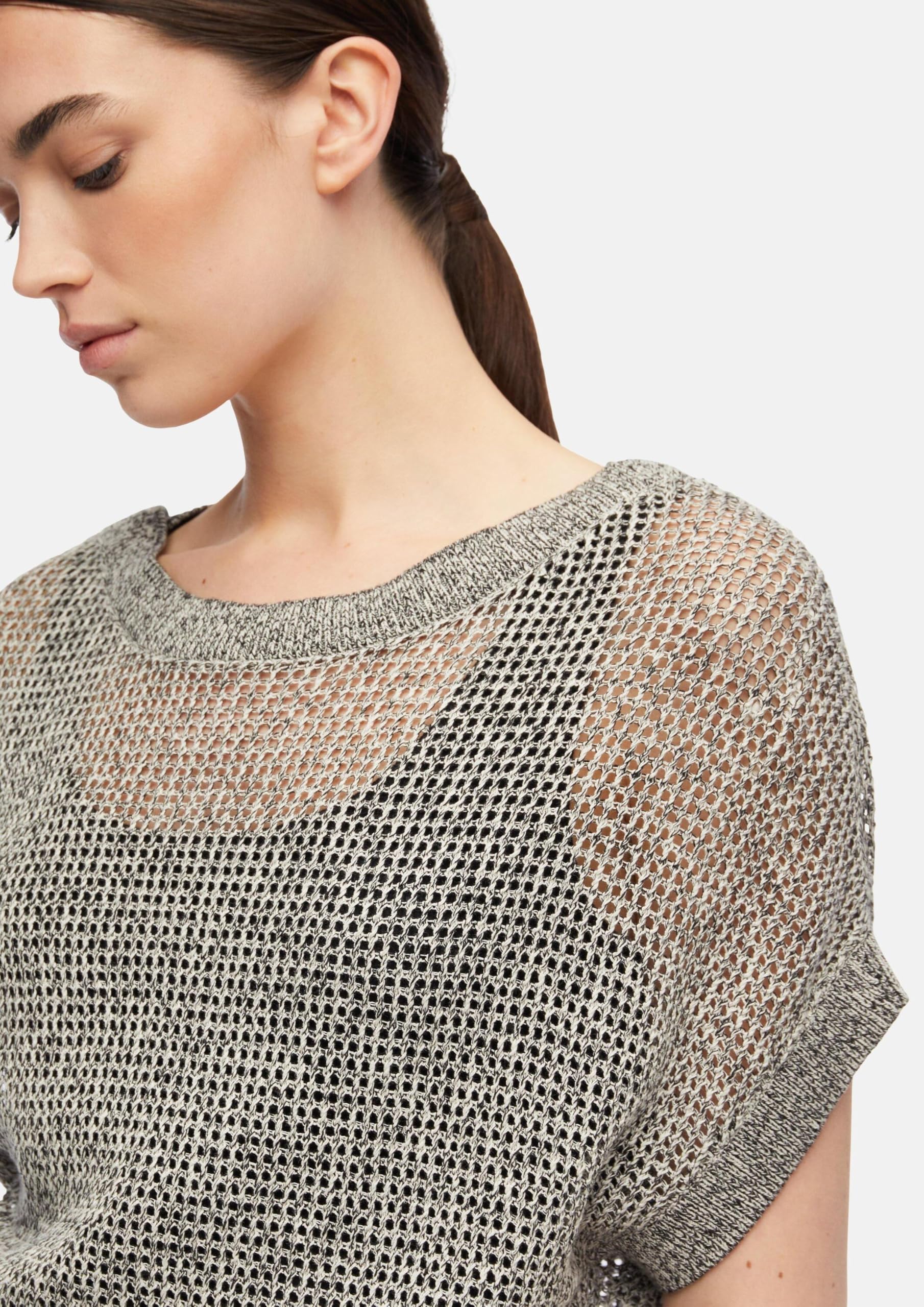 comma-knitwear-strickpullover-loose-fit-ajour-u-boot-ausschnitt image 3