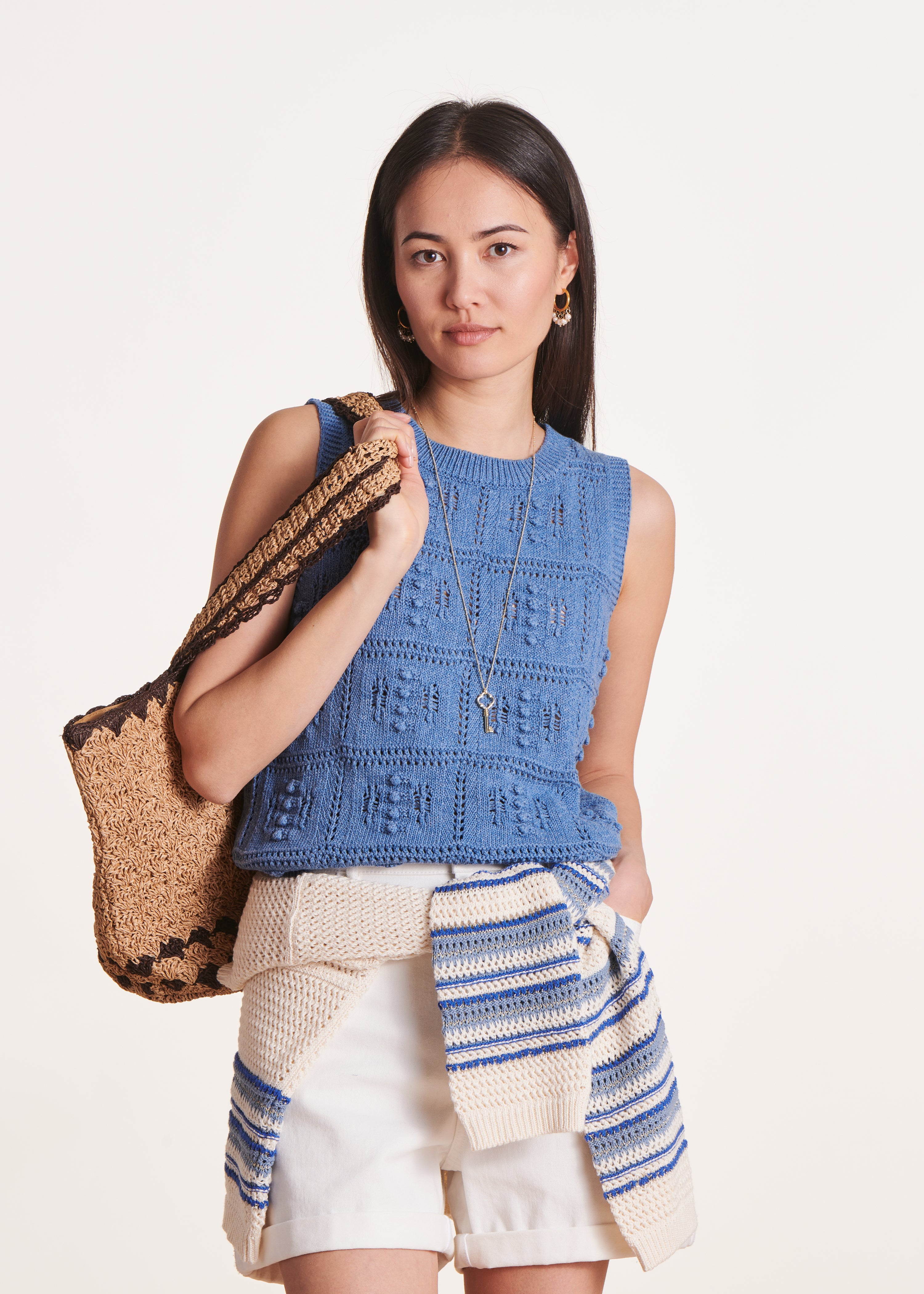 la-f-e-marabout-e-dacao-pullunder-rmellos-denimblau-crochet image 1