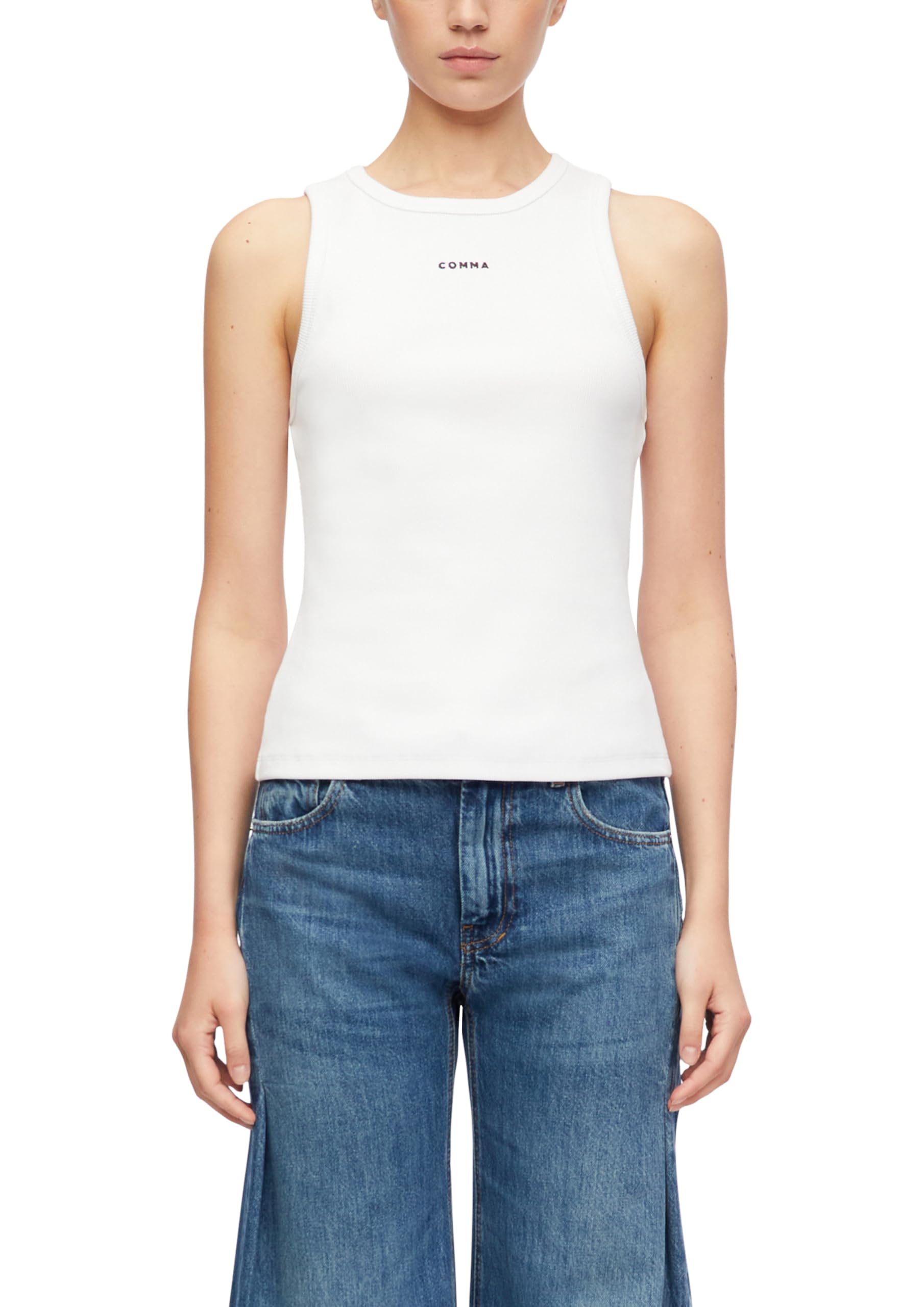 comma-t-shirt-tanktop-logo-rundhals-schwarz image 8