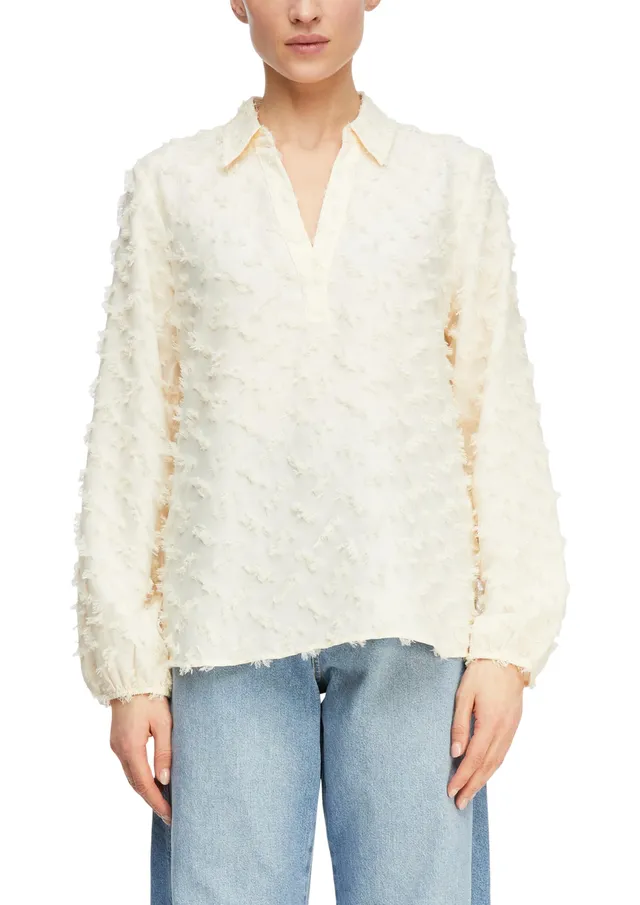 comma-jacquard-bluse-3-d-struktur-gr-46 image 1
