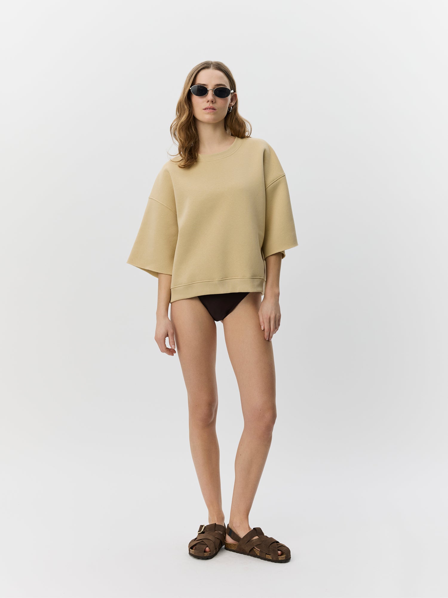 sofie-schnoor-women-eloisesw-sweatshirt-khaki-baumwolle image 2