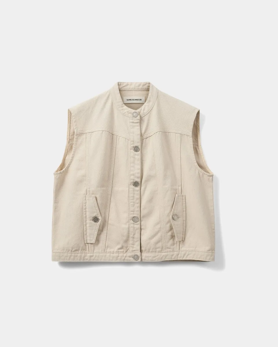 sofie-schnoor-women-danasw-weste-off-white-denim image 1