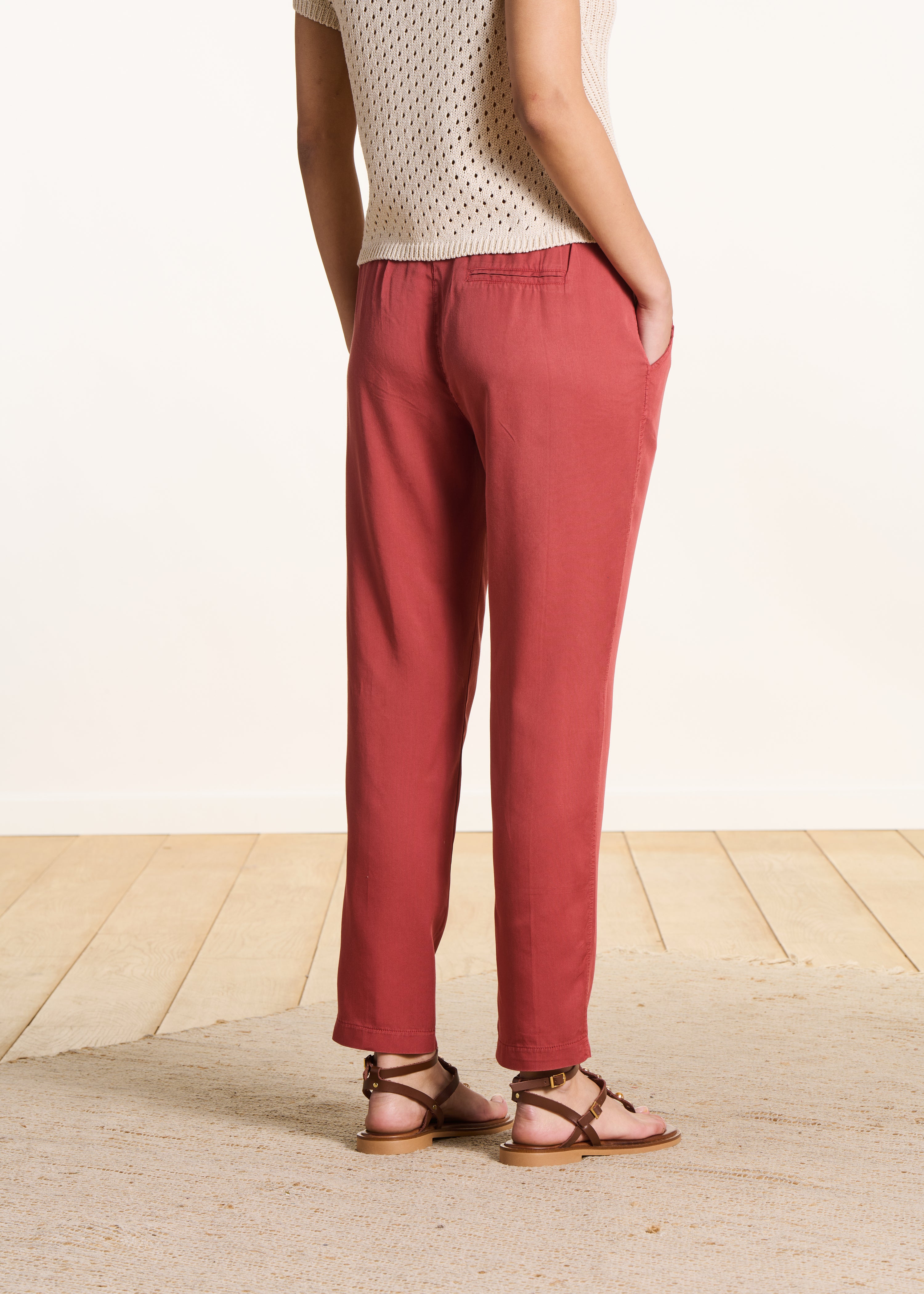 la-f-e-marabout-e-pantalons-damila-hose-rot-lyocell image 3