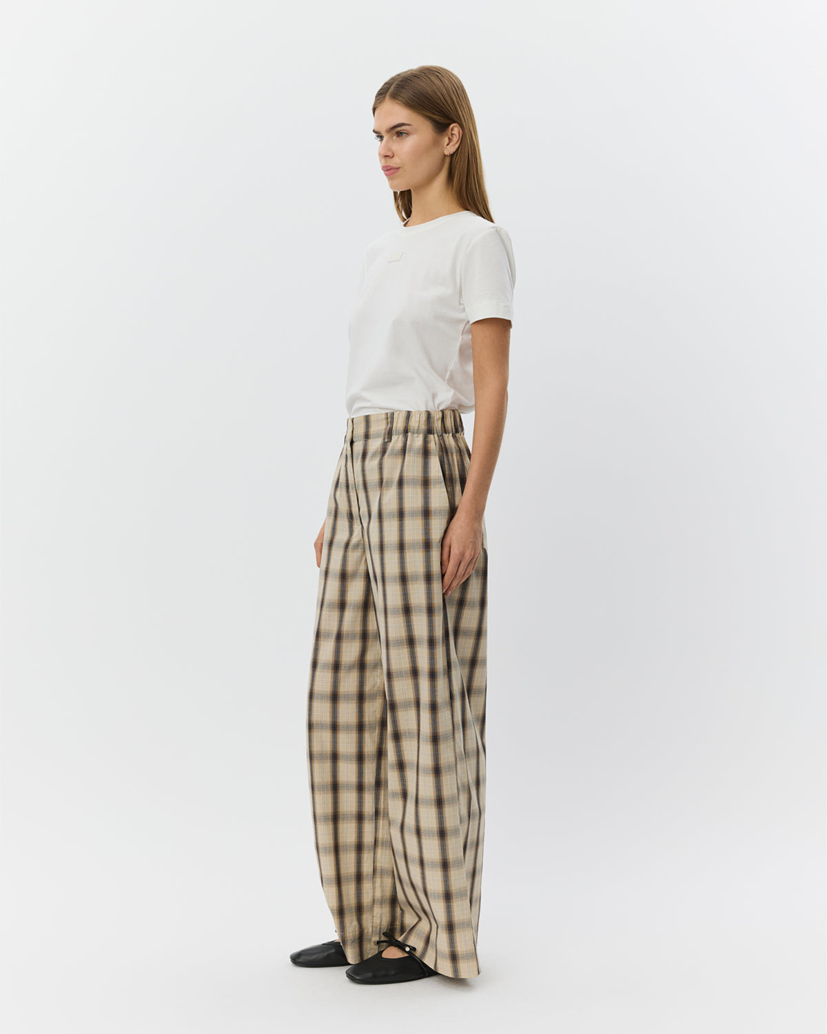 sofie-schnoor-women-reinesw-check-wide-leg-hose-grau-kariert image 3