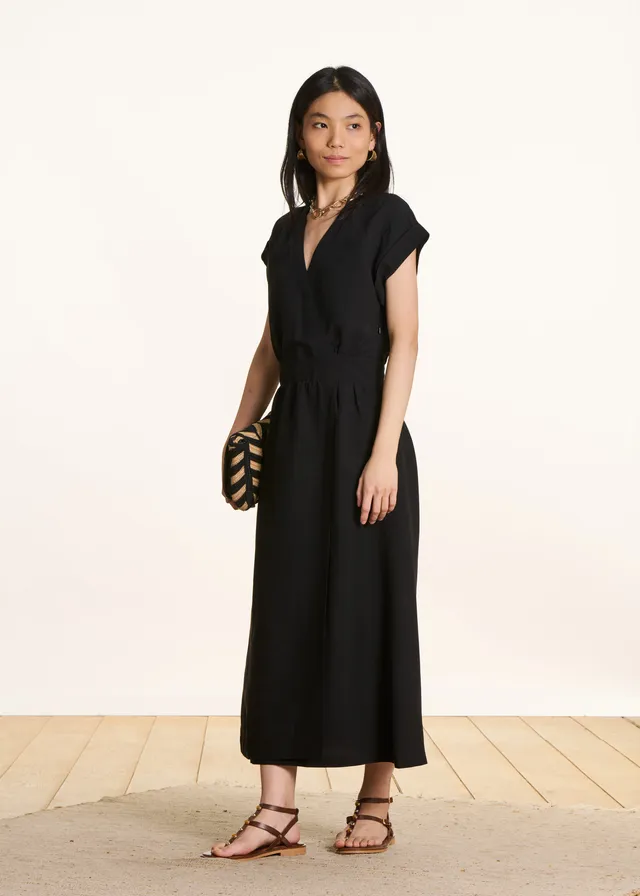 la-f-e-marabout-e-fresa-kleid-lang-schwarz-wickel-damen image 1