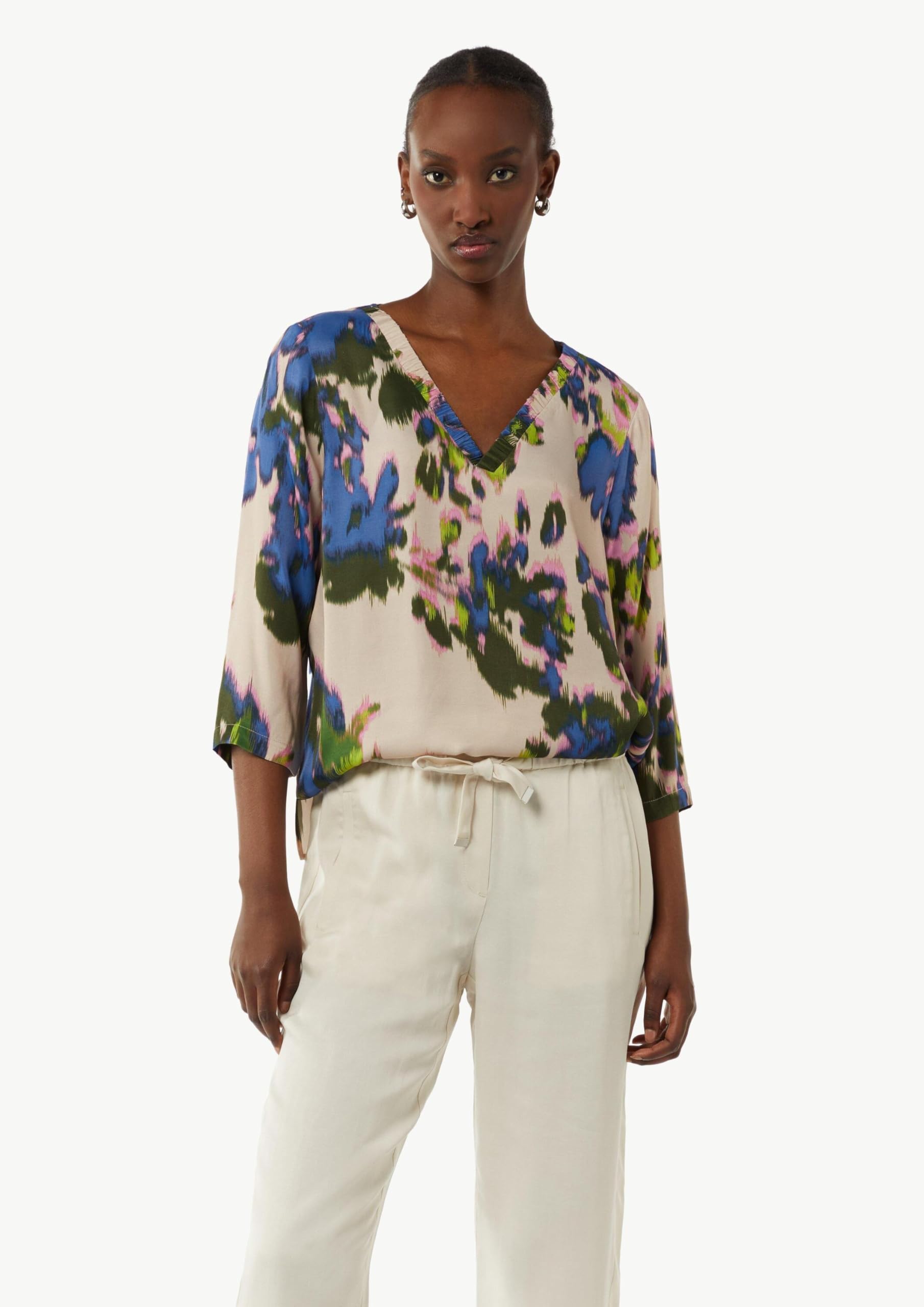 comma-satin-bluse-mit-all-over-print image 5