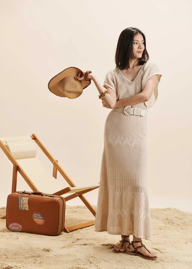 la-f-e-marabout-e-florida-kleid-beige-lang-xs-xl image 1