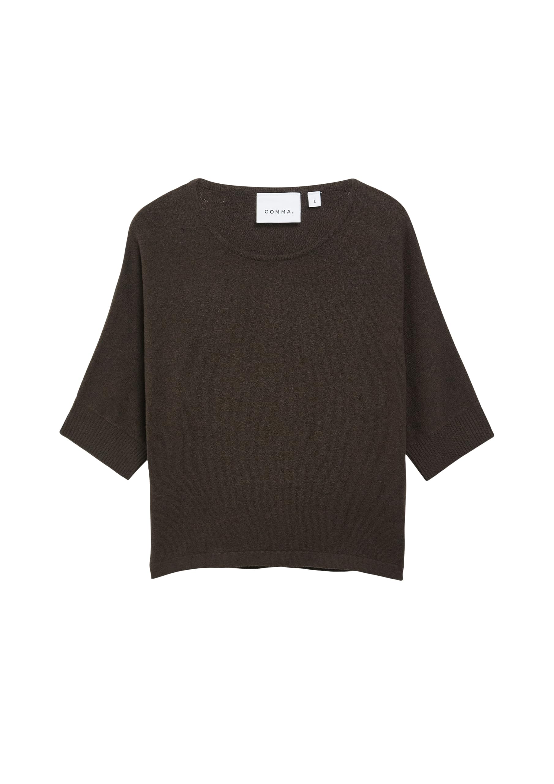 comma-strickpullover-u-boot-dunkelbraun-relaxed-fit image 4