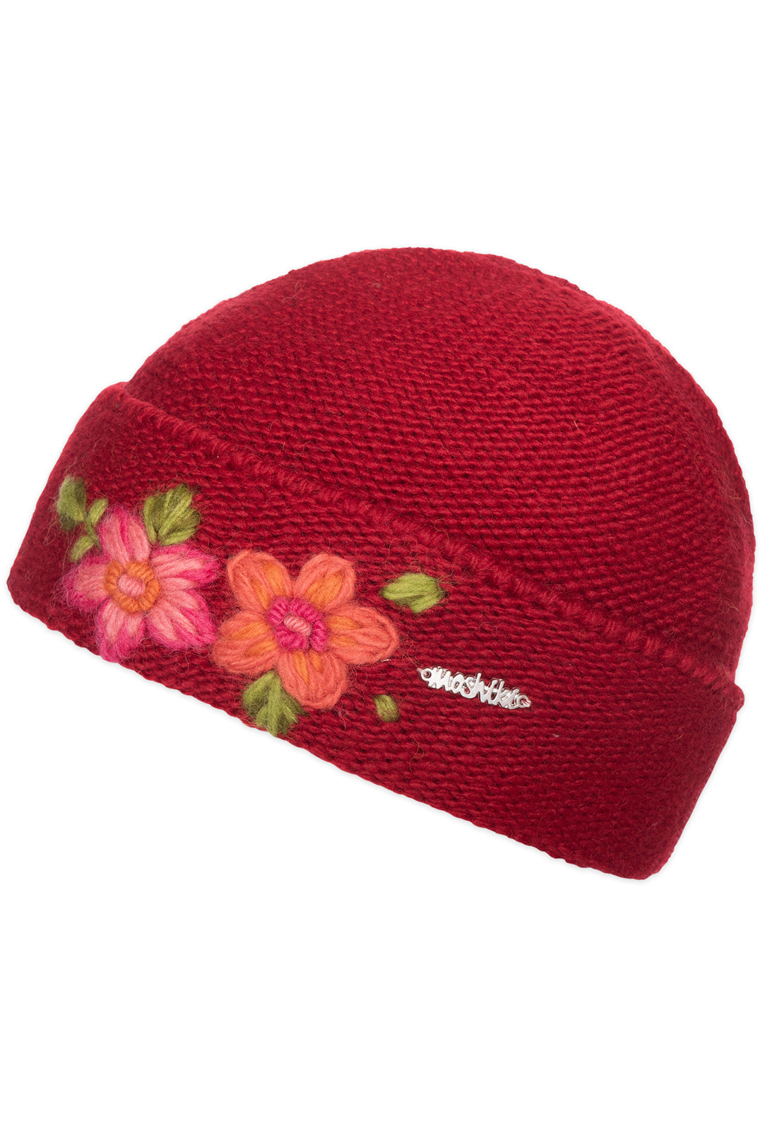 moshiki-candy-bibush-kids-strickm-tze-wolle-rot-beige image 1