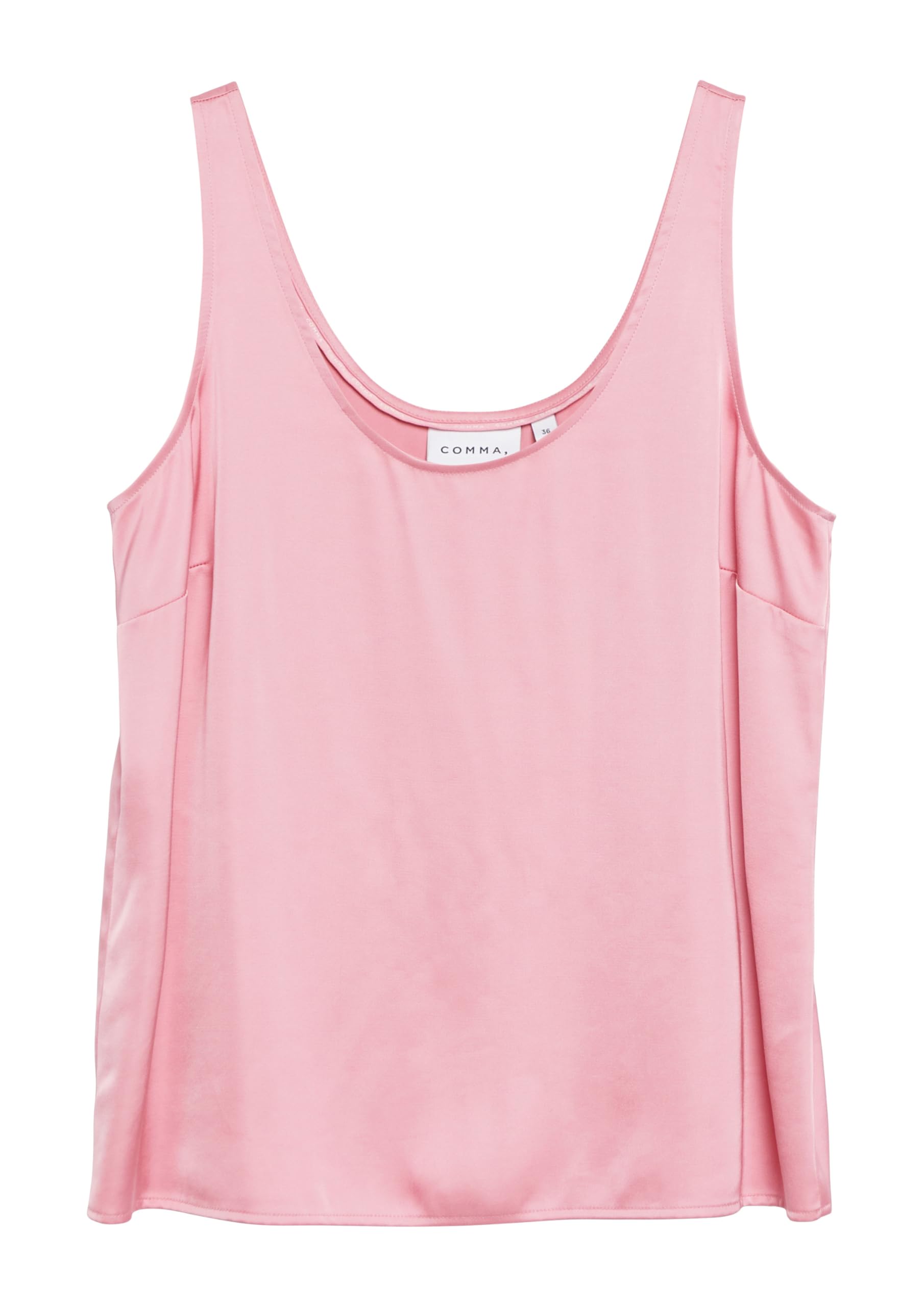 comma-satin-top-rundhals-blusentop-gr-38-rosa-festlich image 3