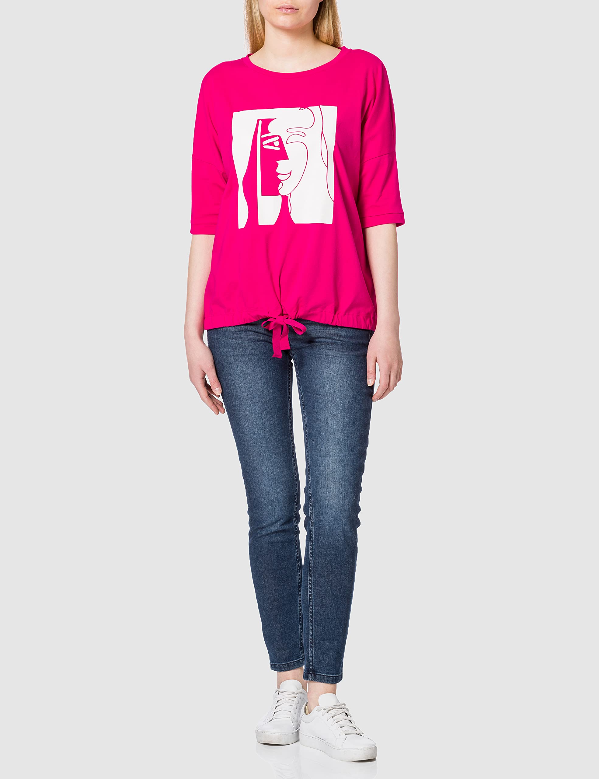 comma-t-shirt-damen-frontprint-shirt-pink-gr-e-40 image 2
