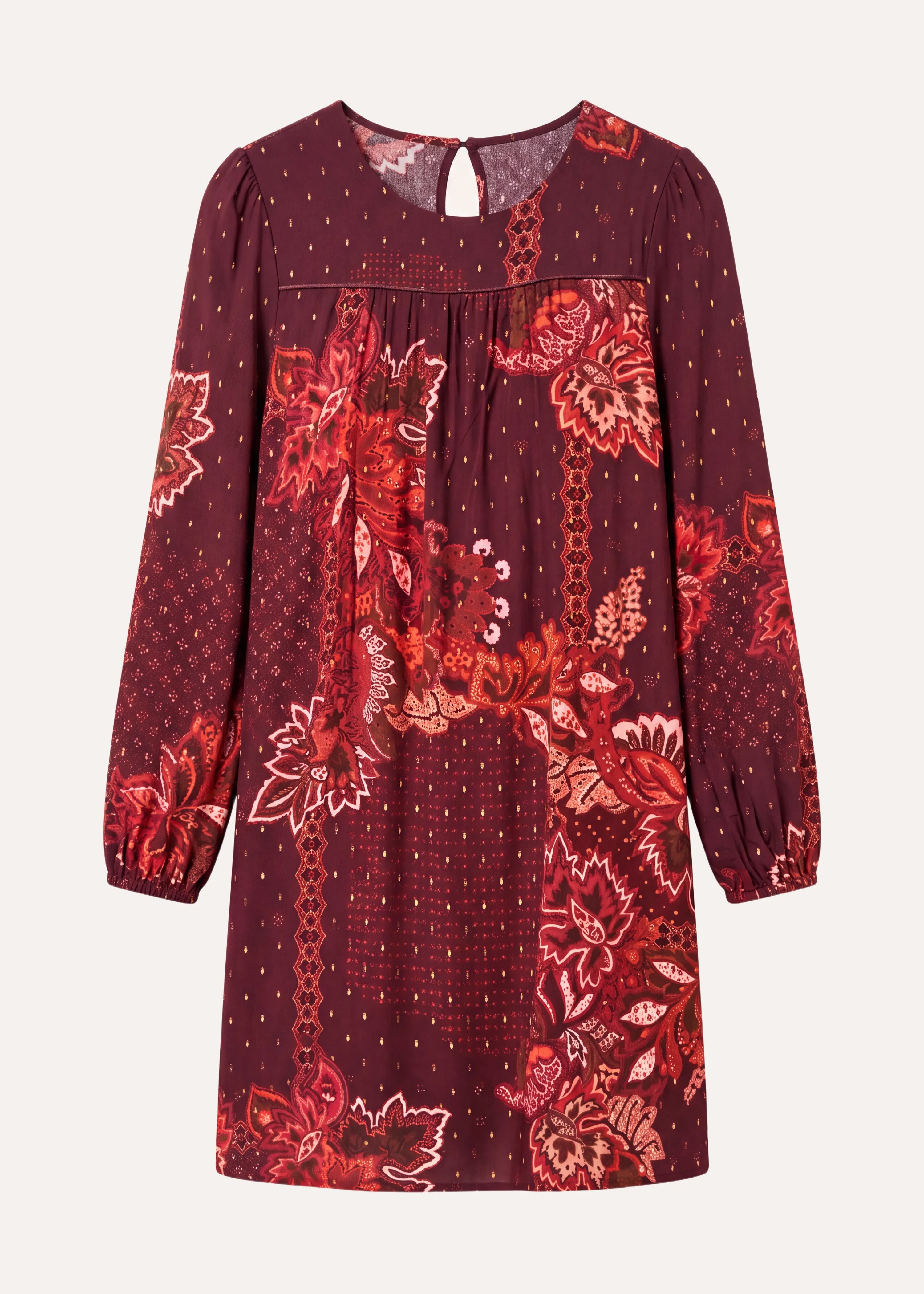 la-f-e-marabout-e-genoa-minikleid-rot-print-gr-40 image 5