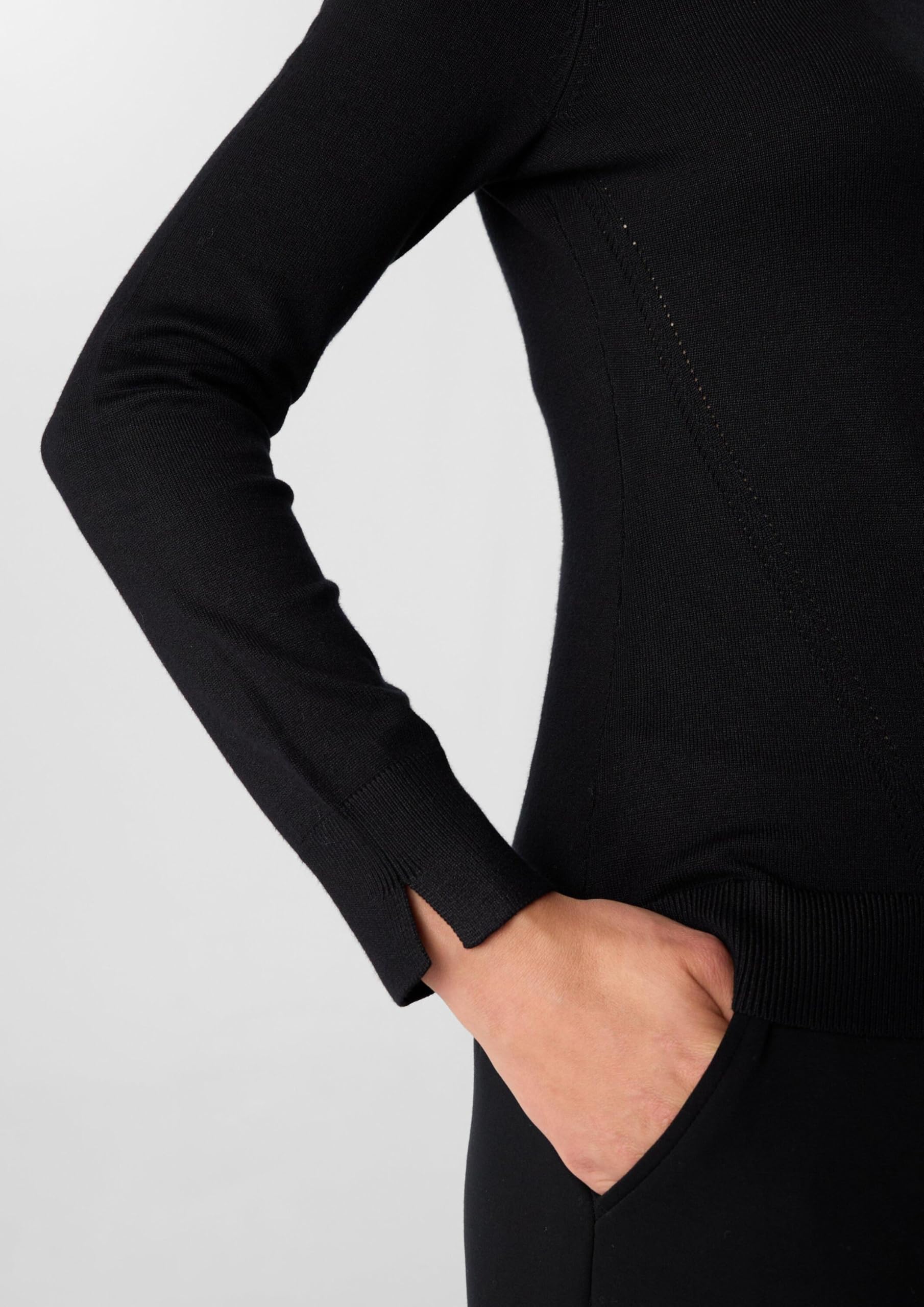 comma-rollkragenpullover-mit-rmelschlitzen-pullover-slim-fit image 5