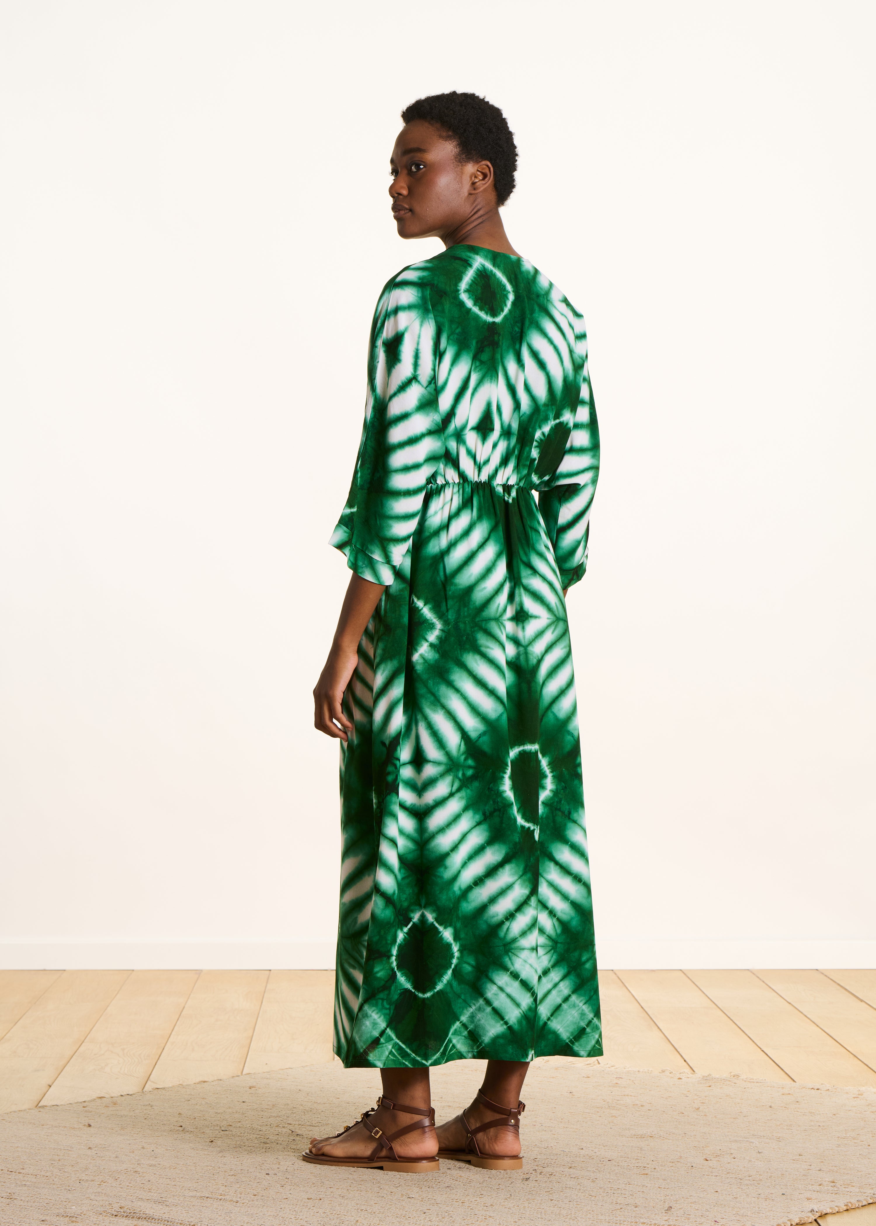 la-f-e-marabout-e-dacre-maxikleid-gr-n-print-gr-36 image 3