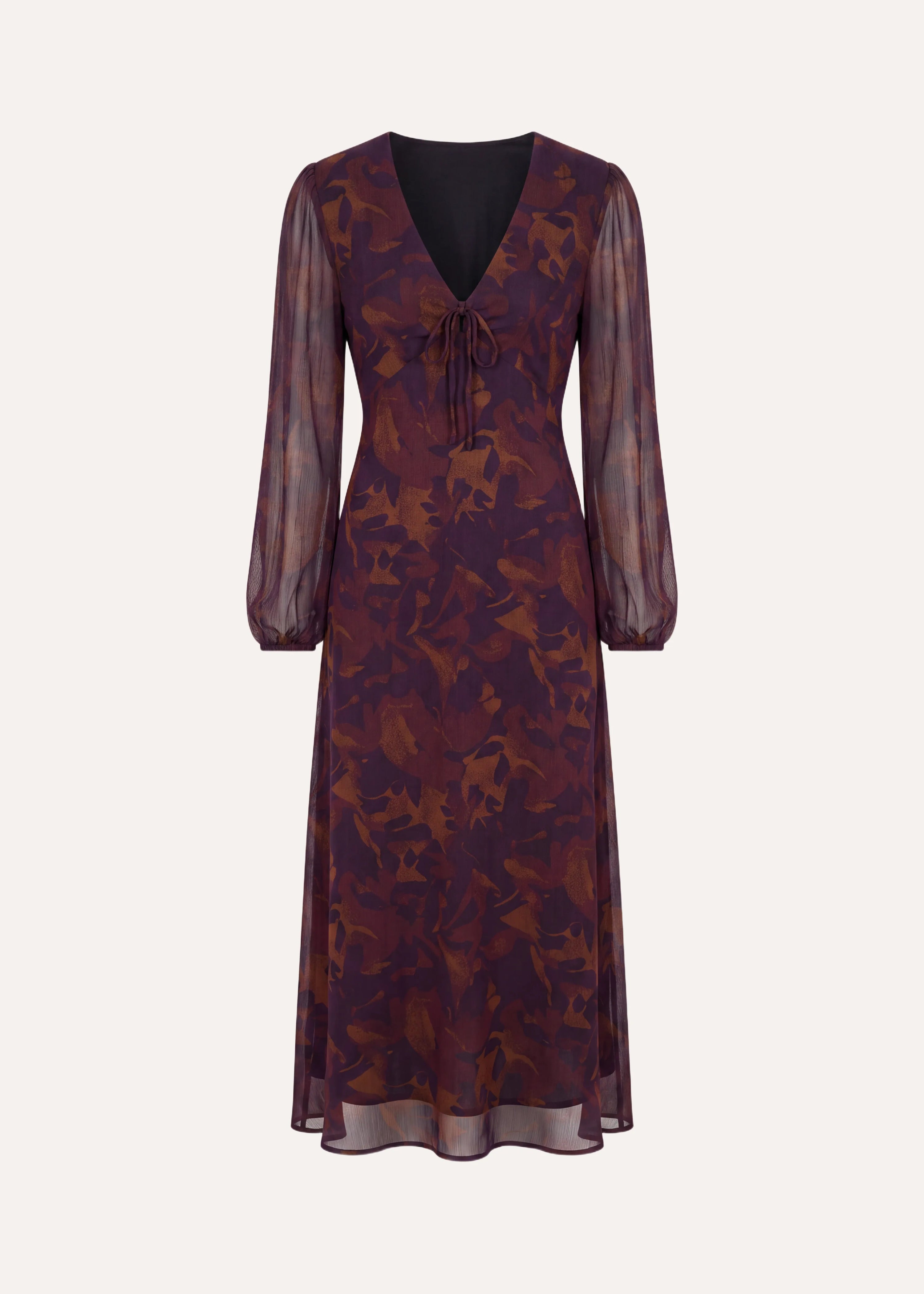 la-f-e-marabout-e-deesse-kleid-viola-lang-v-ausschnitt image 5