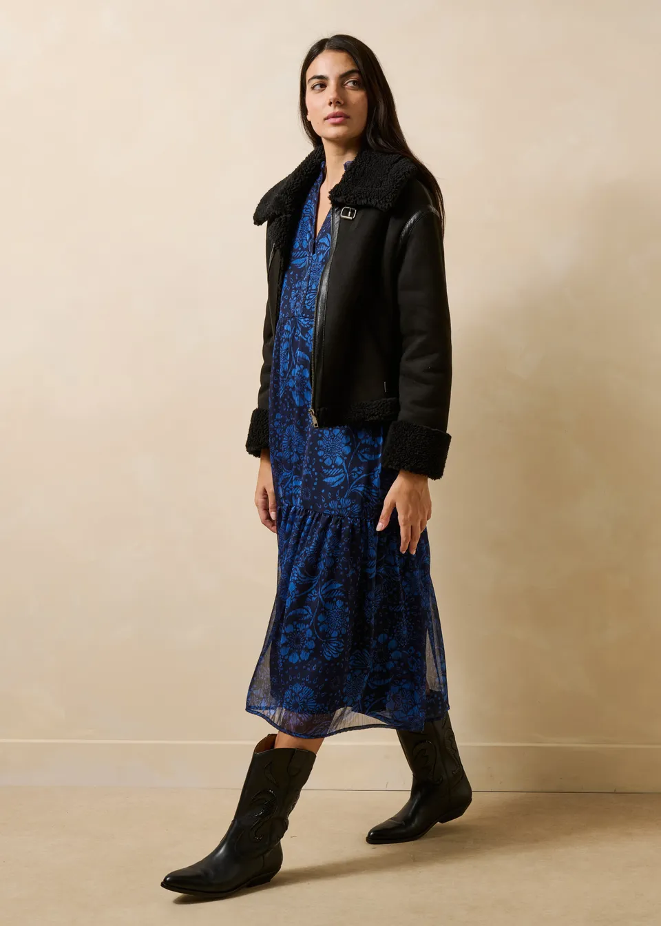 la-f-e-marabout-e-grezon-stiefeletten-schwarz-western-leder image 1