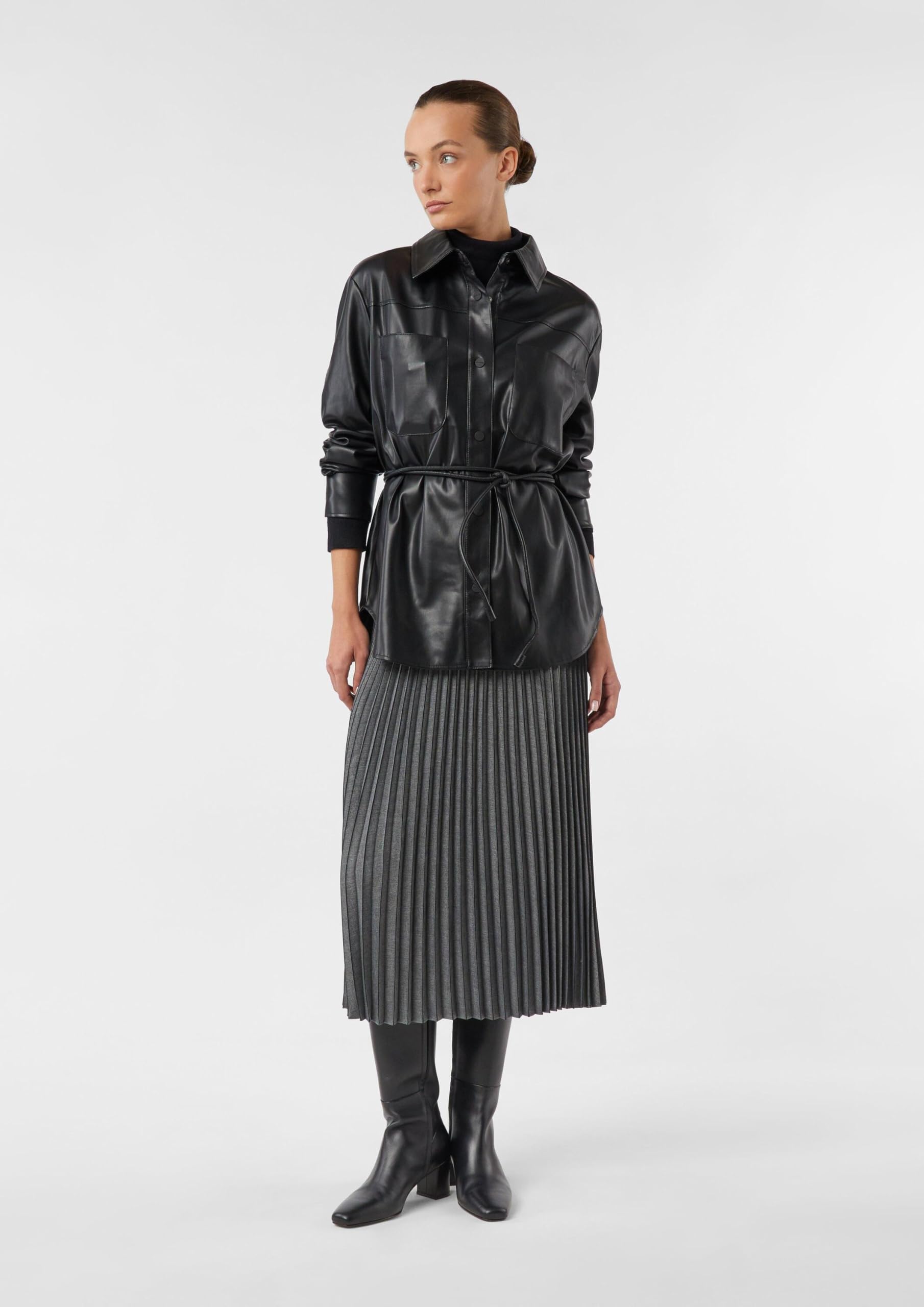 comma-skirts-plisseerock-midi-flanell-gr-40-gerippt image 6
