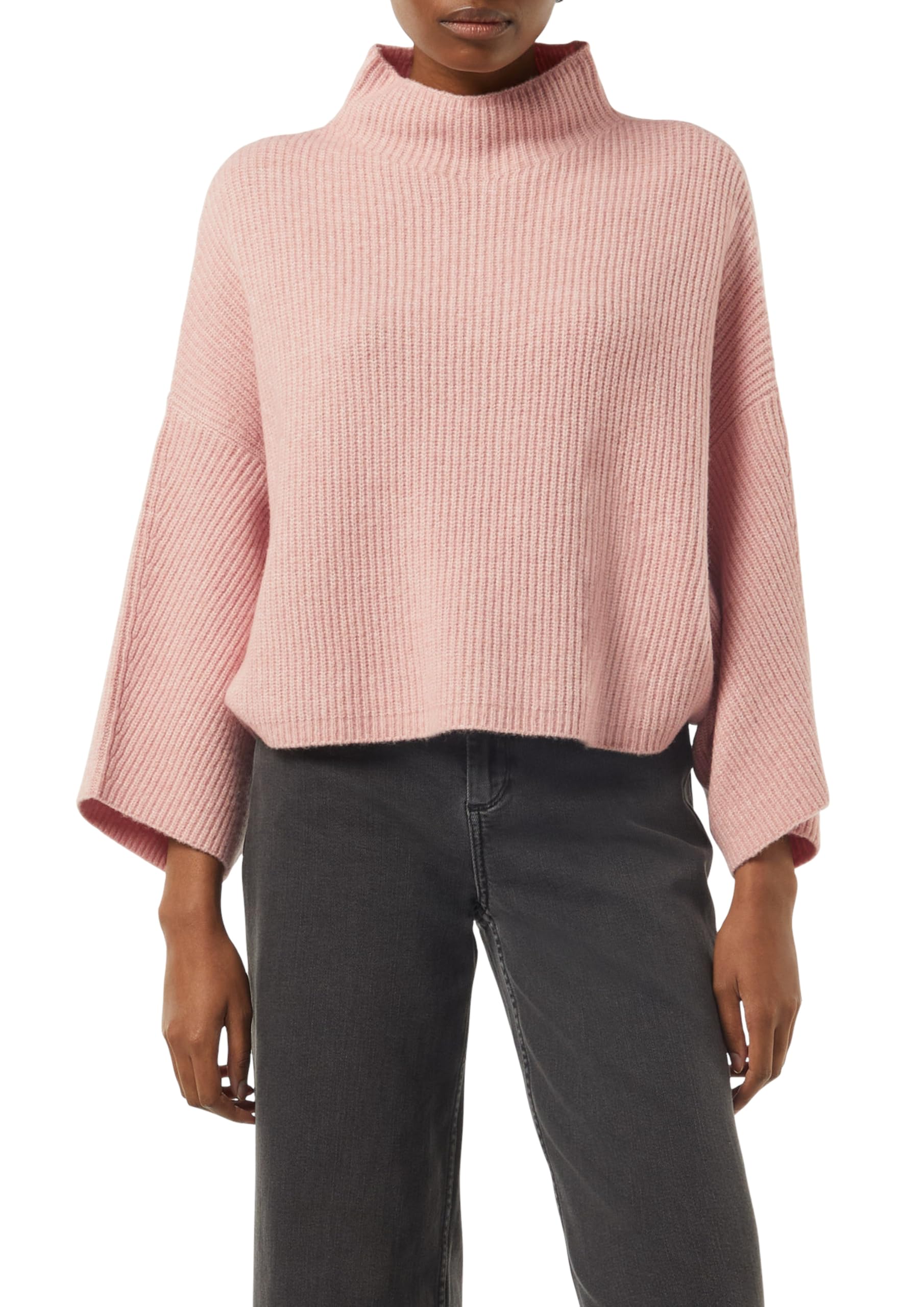 comma-ponchos-strick-poncho-mit-stehkragen-gr-m-perlmuttrosa image 1