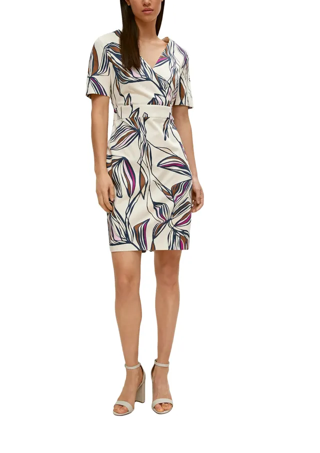 comma-etuikleid-damen-floral-creme-gr-38 image 1